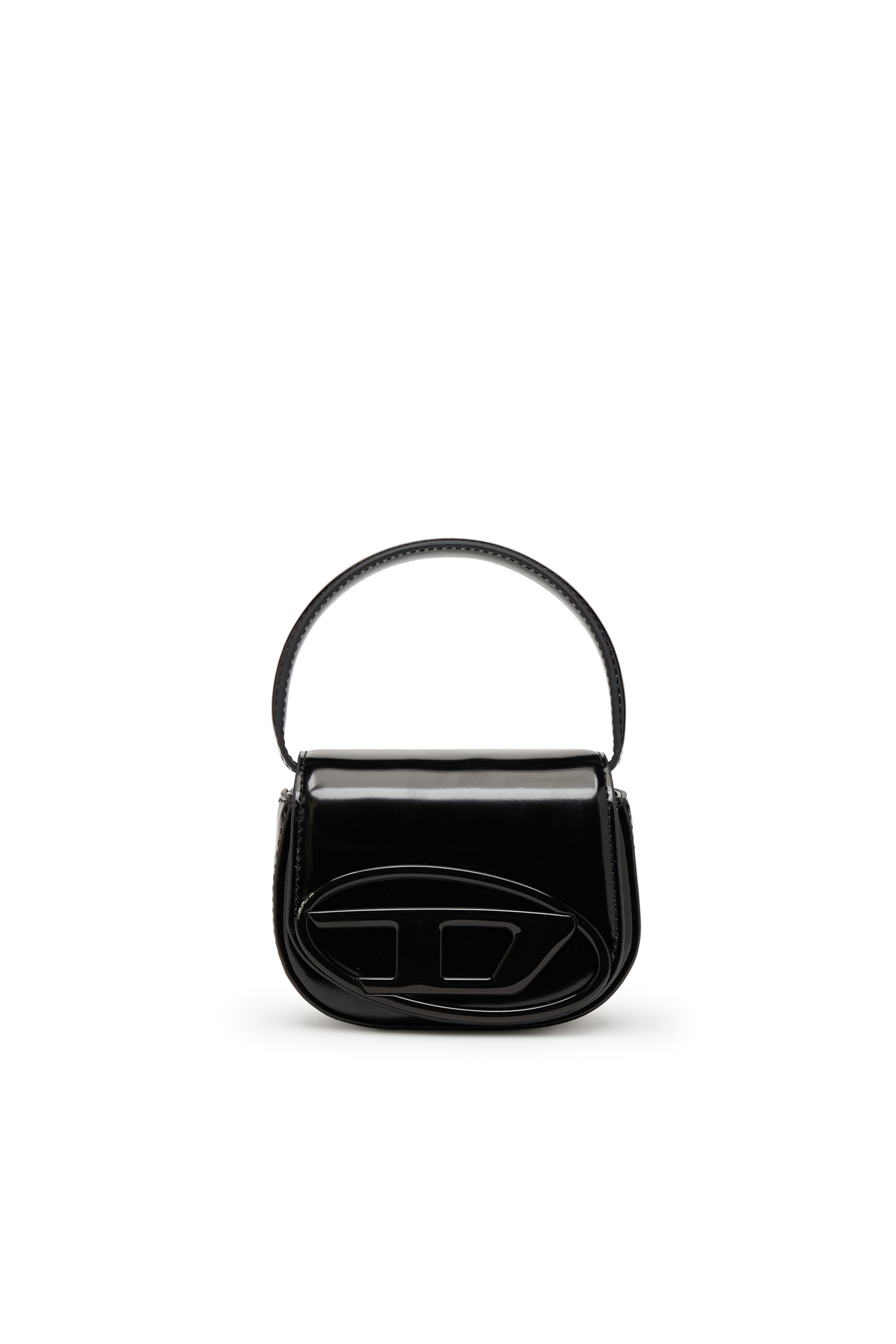 Diesel - 1DR-XS-S, Femme 1DR-XS-S-Mini sac iconique en cuir avec effet miroir in Noir - Image 1