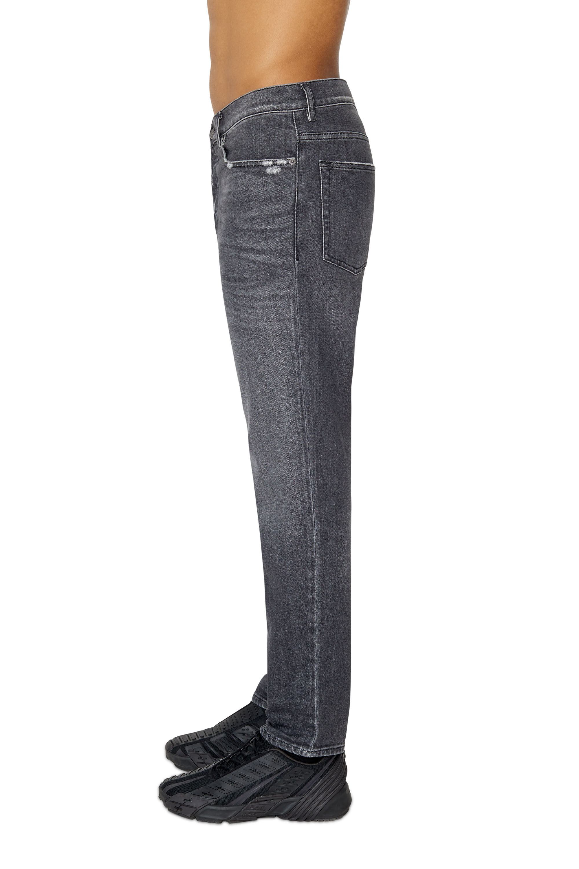 Diesel - 2005 D-Fining 09E46 Tapered Jeans, Noir/Gris foncé - Image 5
