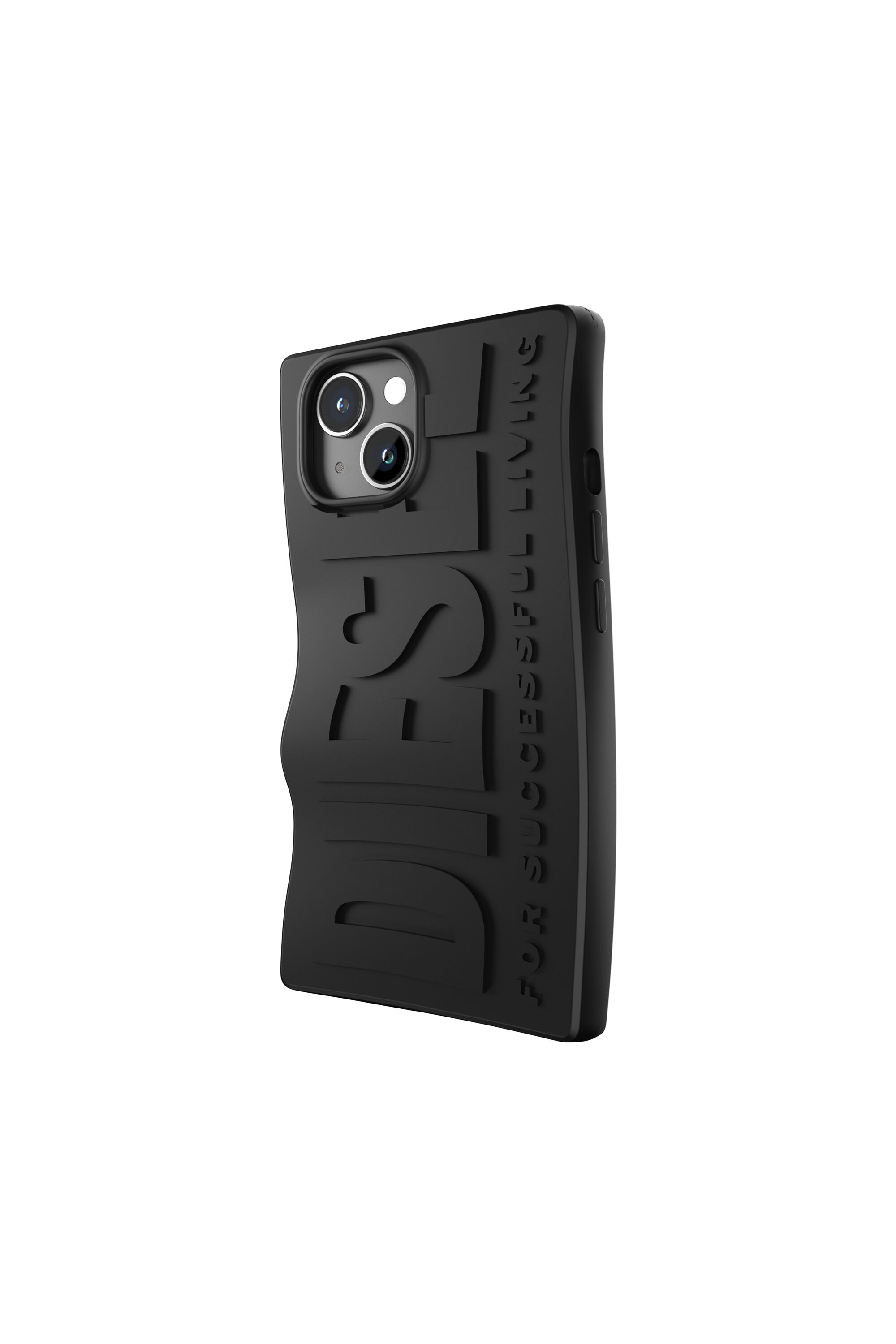 Diesel - 60076 MOULDED CASE, Cover in silicone per iP 15 Unisex in Nero - 4