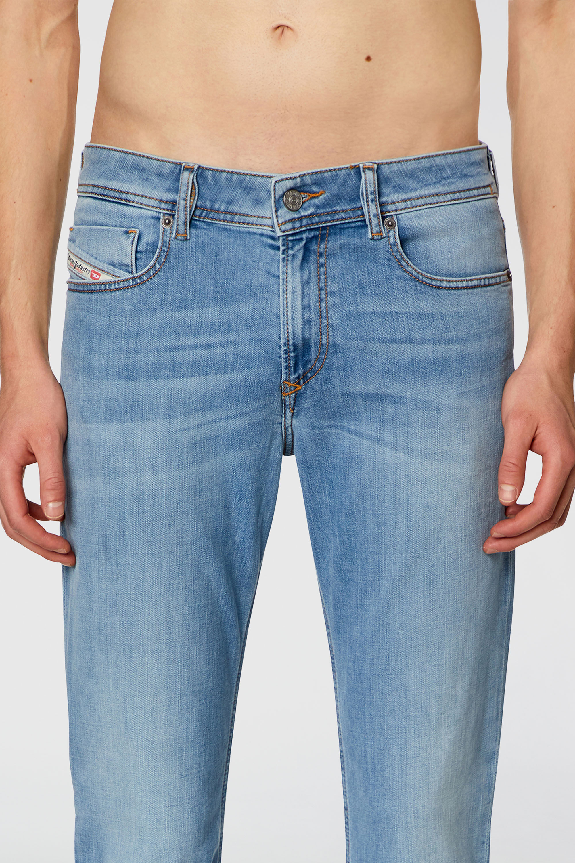 Diesel - Man's Skinny Jeans 1979 Sleenker 09H62, Light Blue - 5