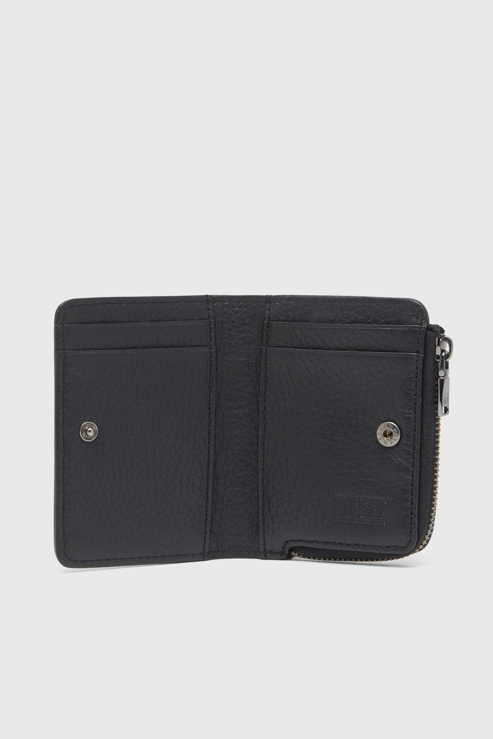 Diesel - HISSU EVO CARD HOLDER L, Herren Kartenetui aus Leder in Schwarz - 3