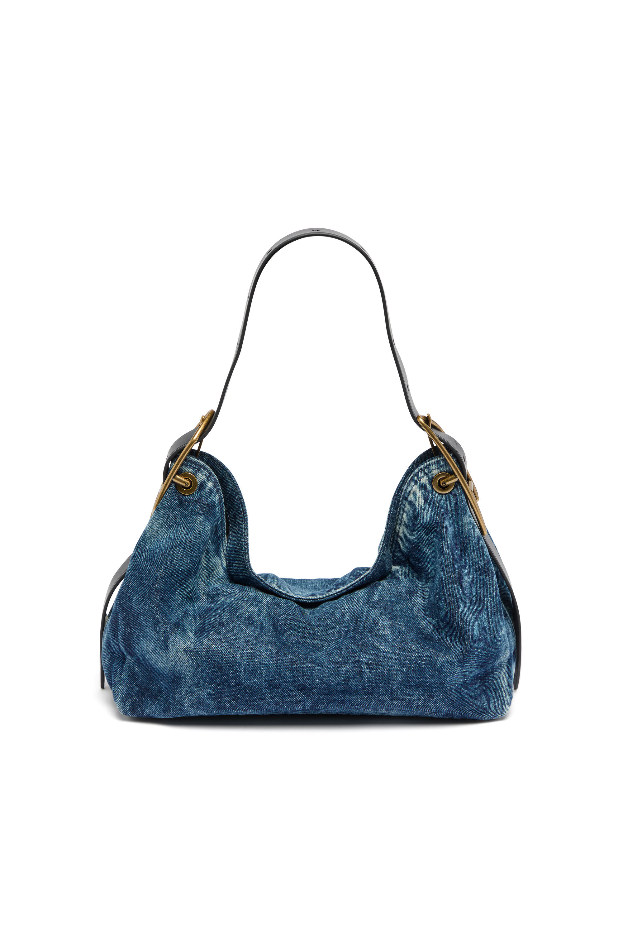 Diesel - D-LINE HOBO S, D-Line-Borsa a spalla in denim Donna in Blu - 2