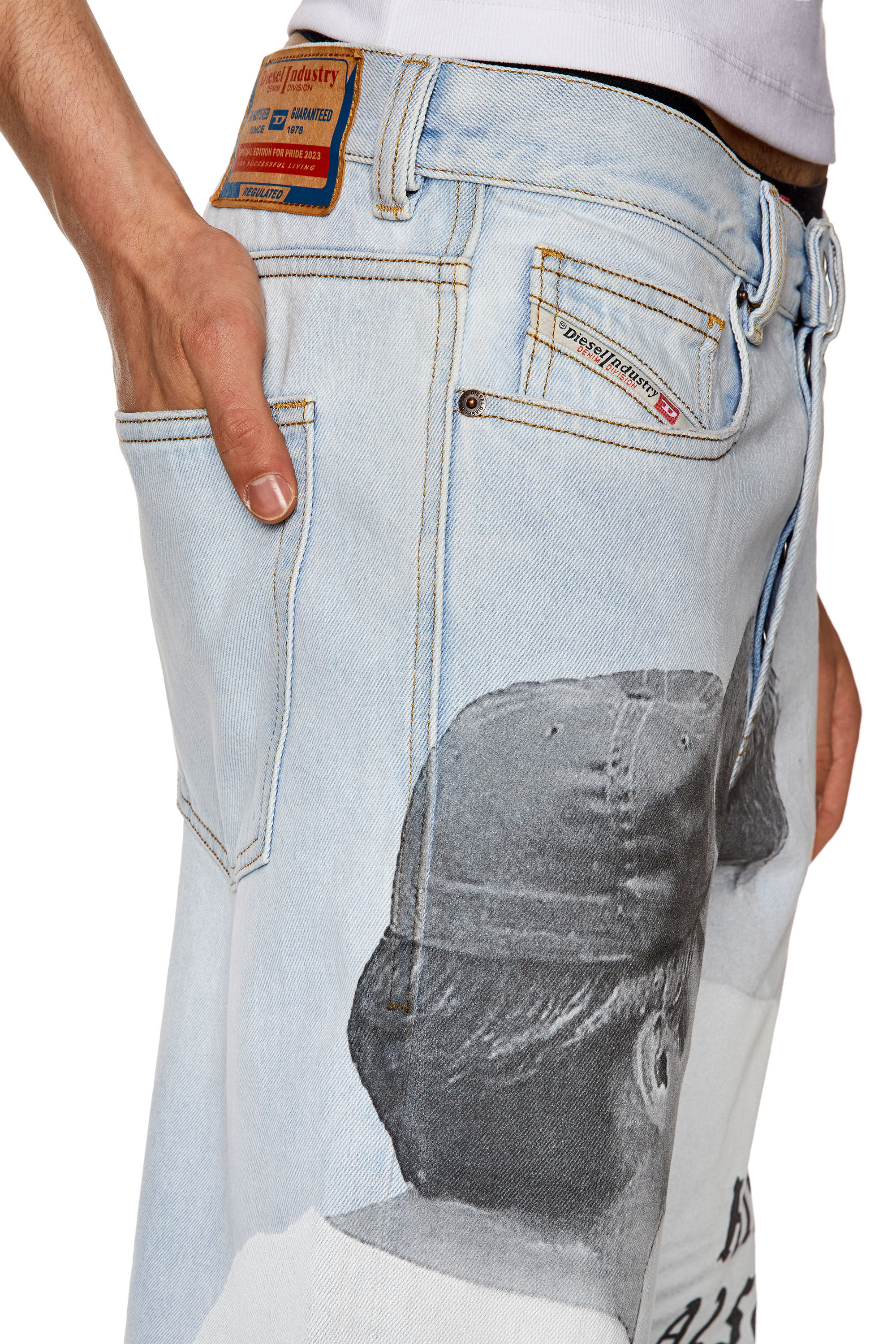 Diesel - Straight Jeans 2010 D-Macs 007U4, Blu Chiaro - Image 5