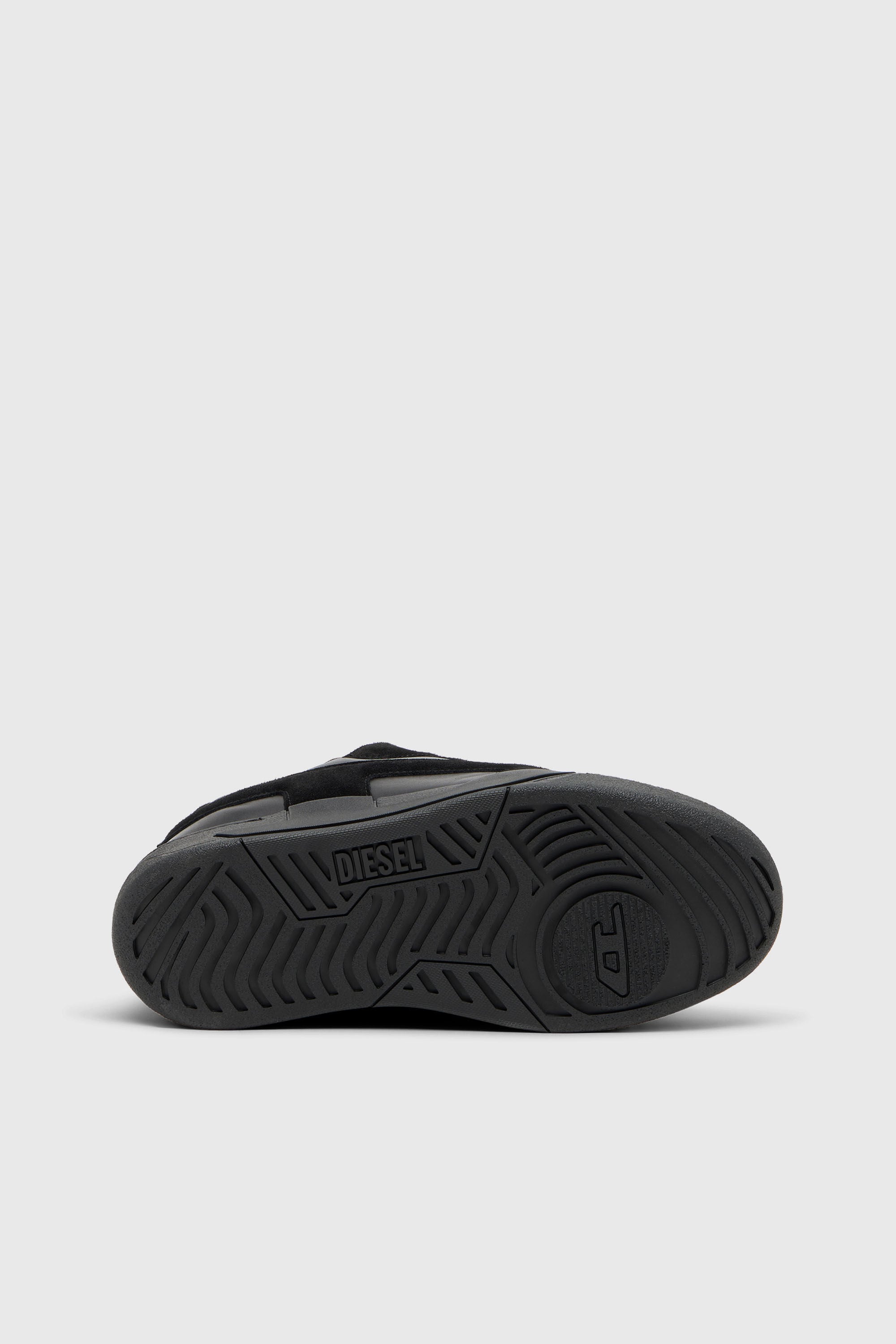 Diesel - S-D-OLLIE LOW, Herren D-Ollie-Monochrome Sneaker aus Wildleder und Leder in Schwarz - 5