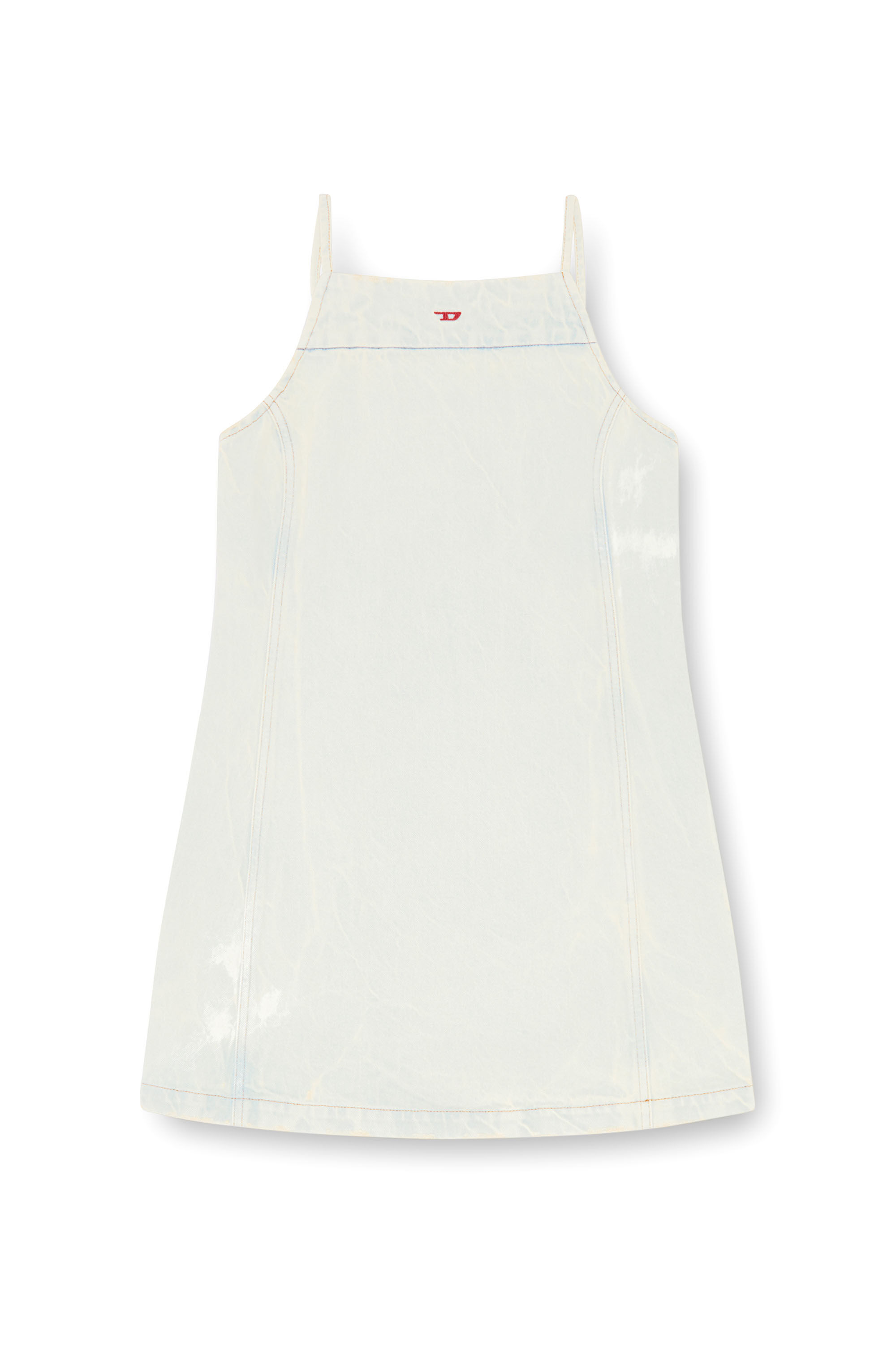 Diesel - DE-BETY-DRESS-D, Damen Neckholder-Kleid aus Denim mit staubiger Waschung in Blau - Image 2