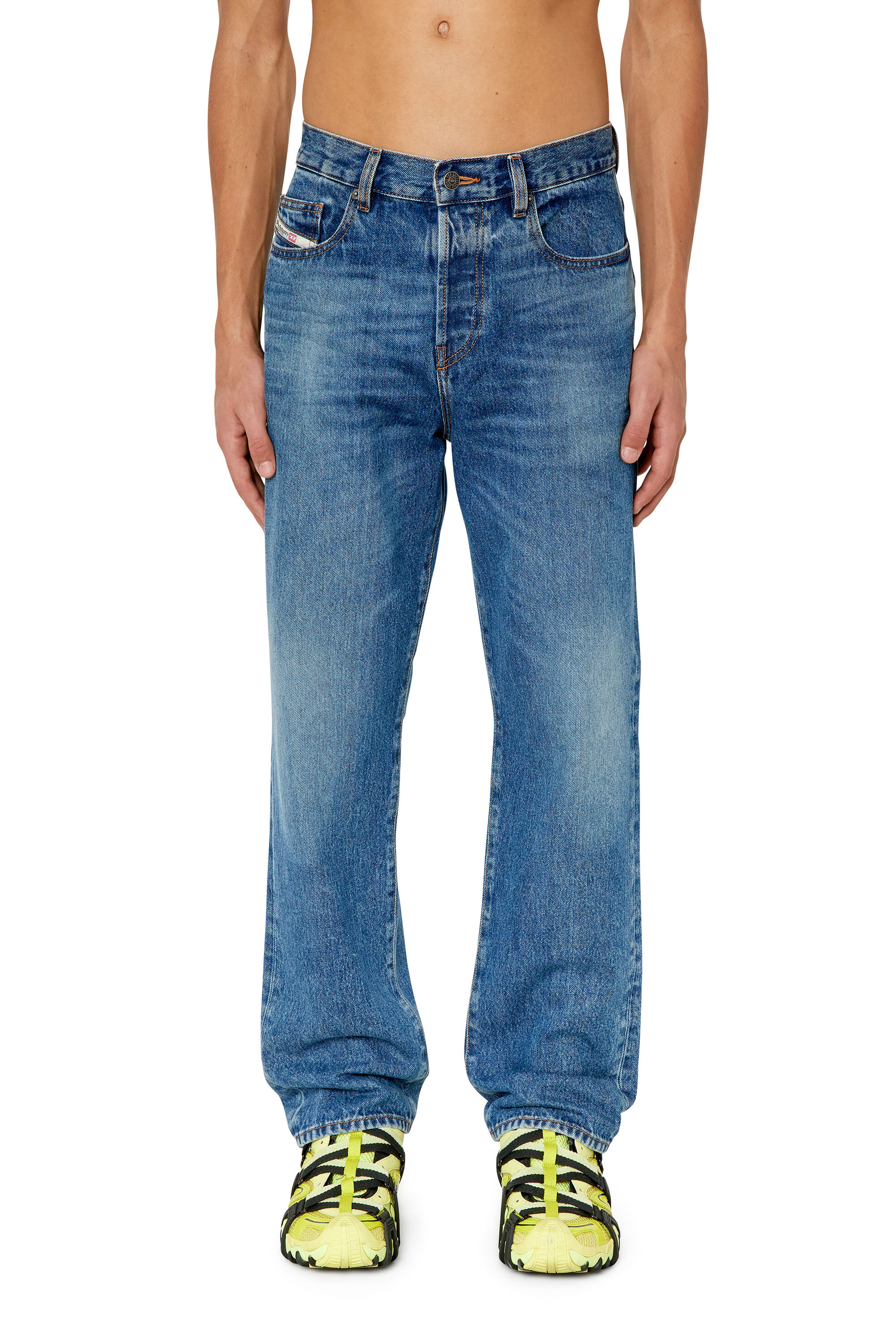 Diesel - Straight Jeans 2020 D-Viker 0GYCT, Blu medio - Image 3