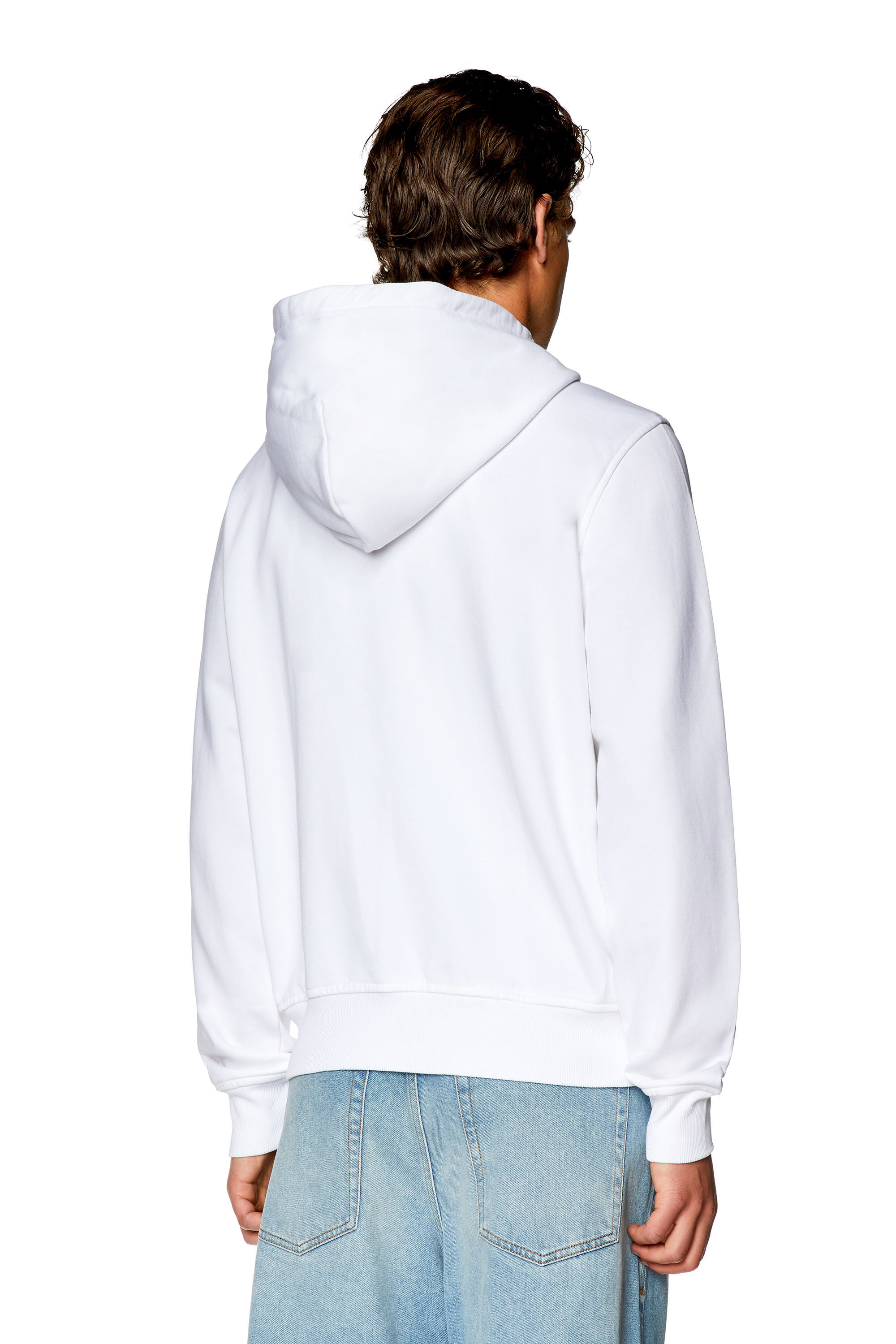 Diesel - S-GINN-HOOD-ZIP-DIV, Bianco - Image 4
