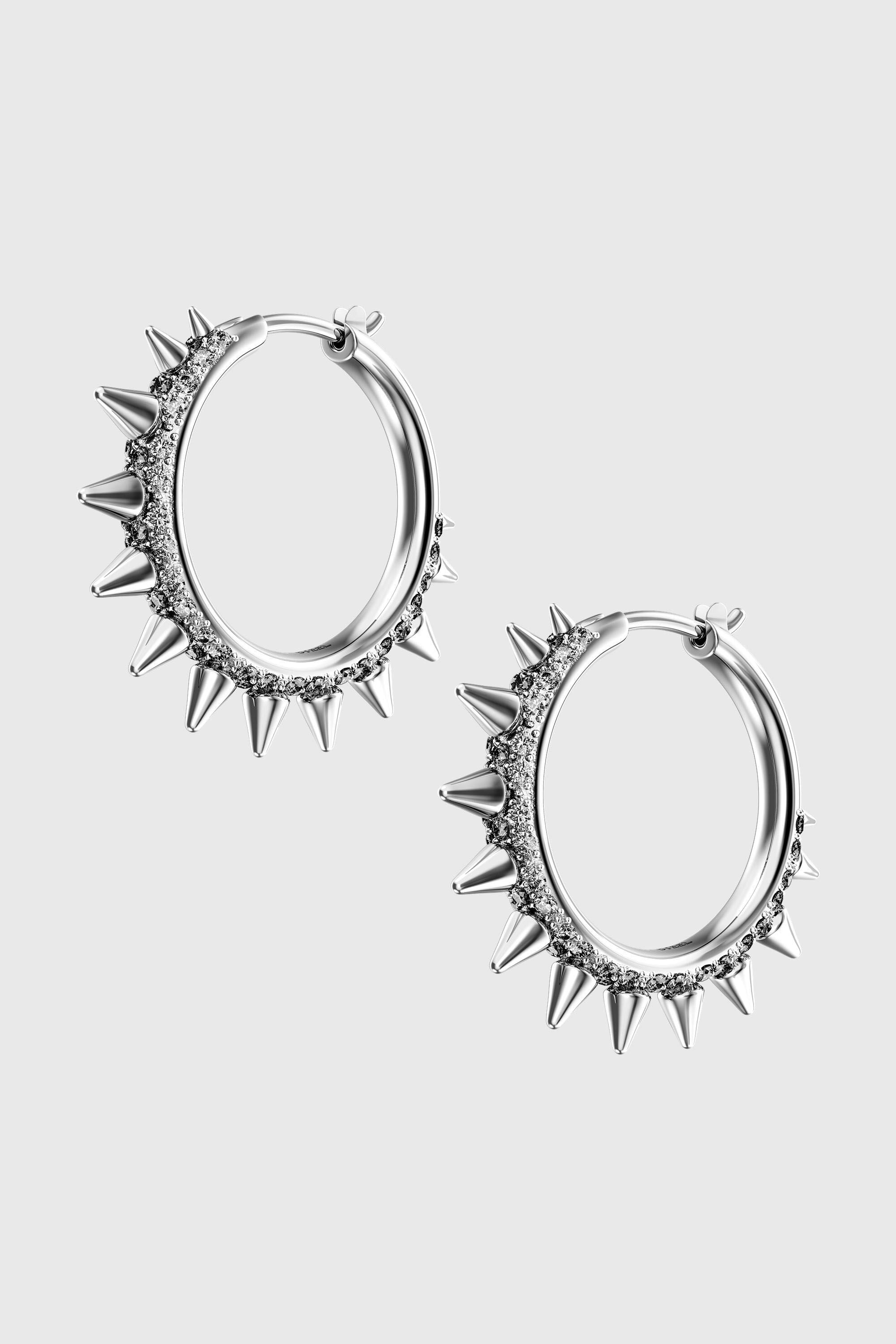 Diesel - DX1722040, Orecchini a cerchio in acciaio inox Unisex in Argento - 1