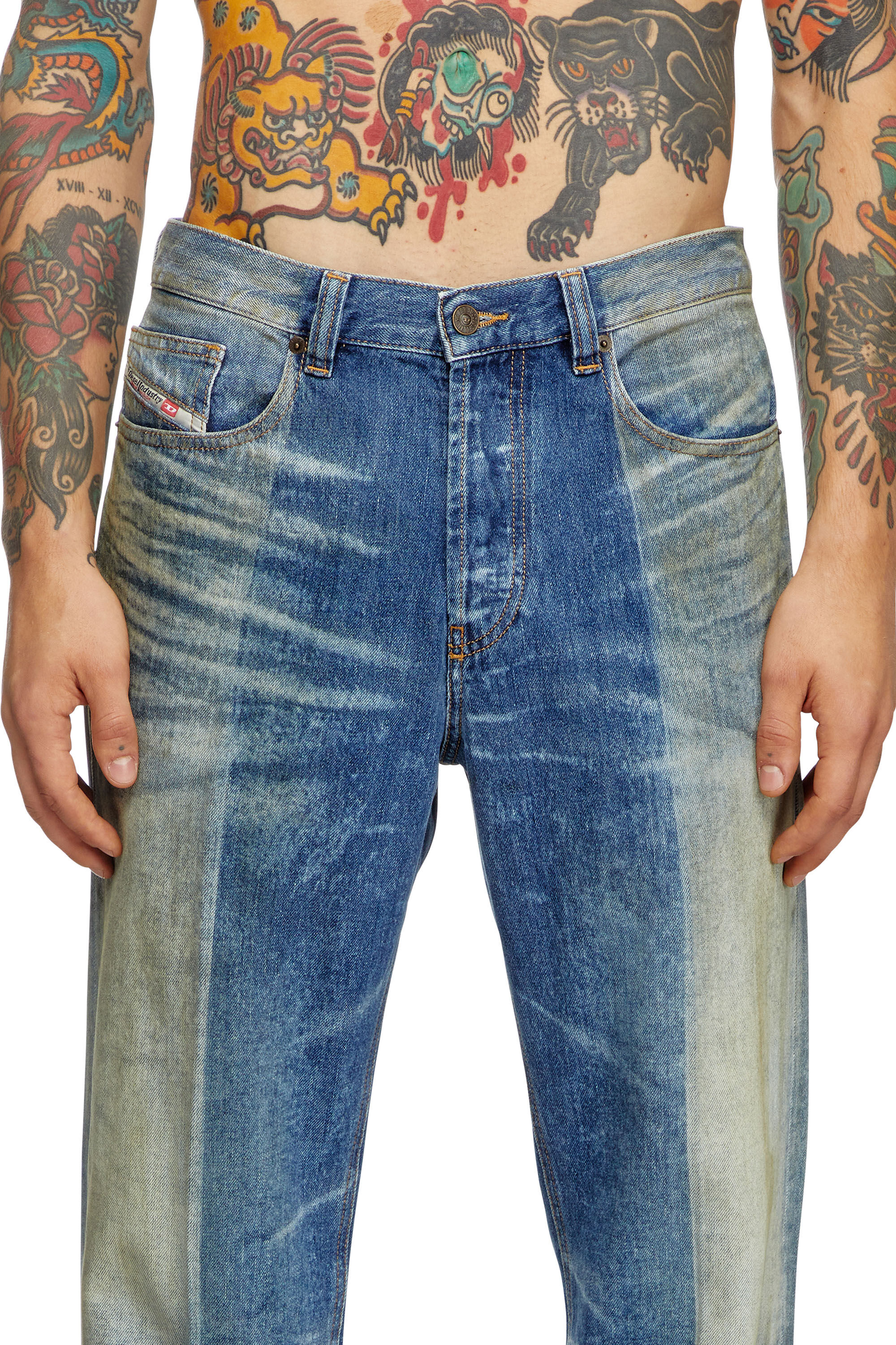 Diesel - Man Straight Jeans 2010 D-Macs 09L04, Medium blue - Image 5