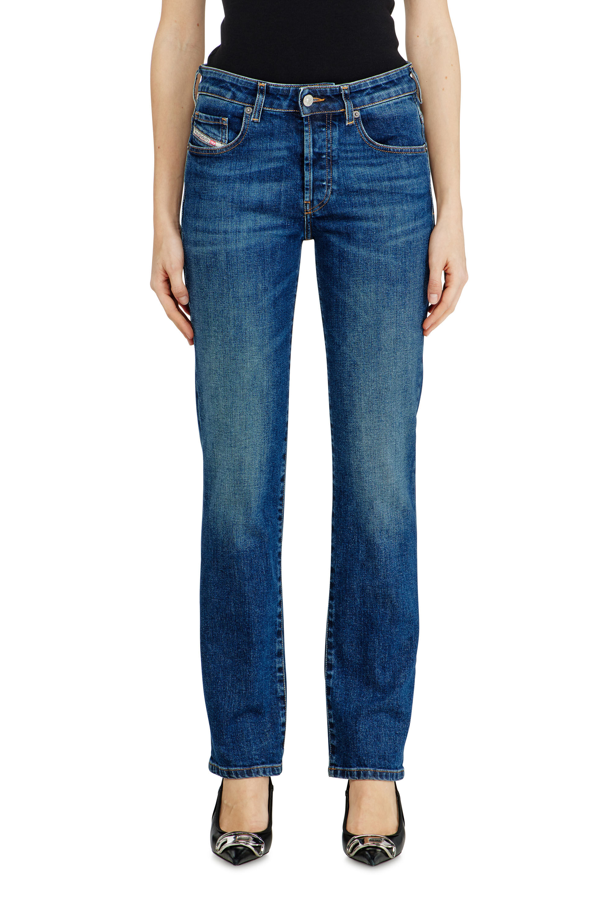 Diesel - Regular Jeans 1989 D-Mine 09I28 Donna, Blu Scuro - Image 4