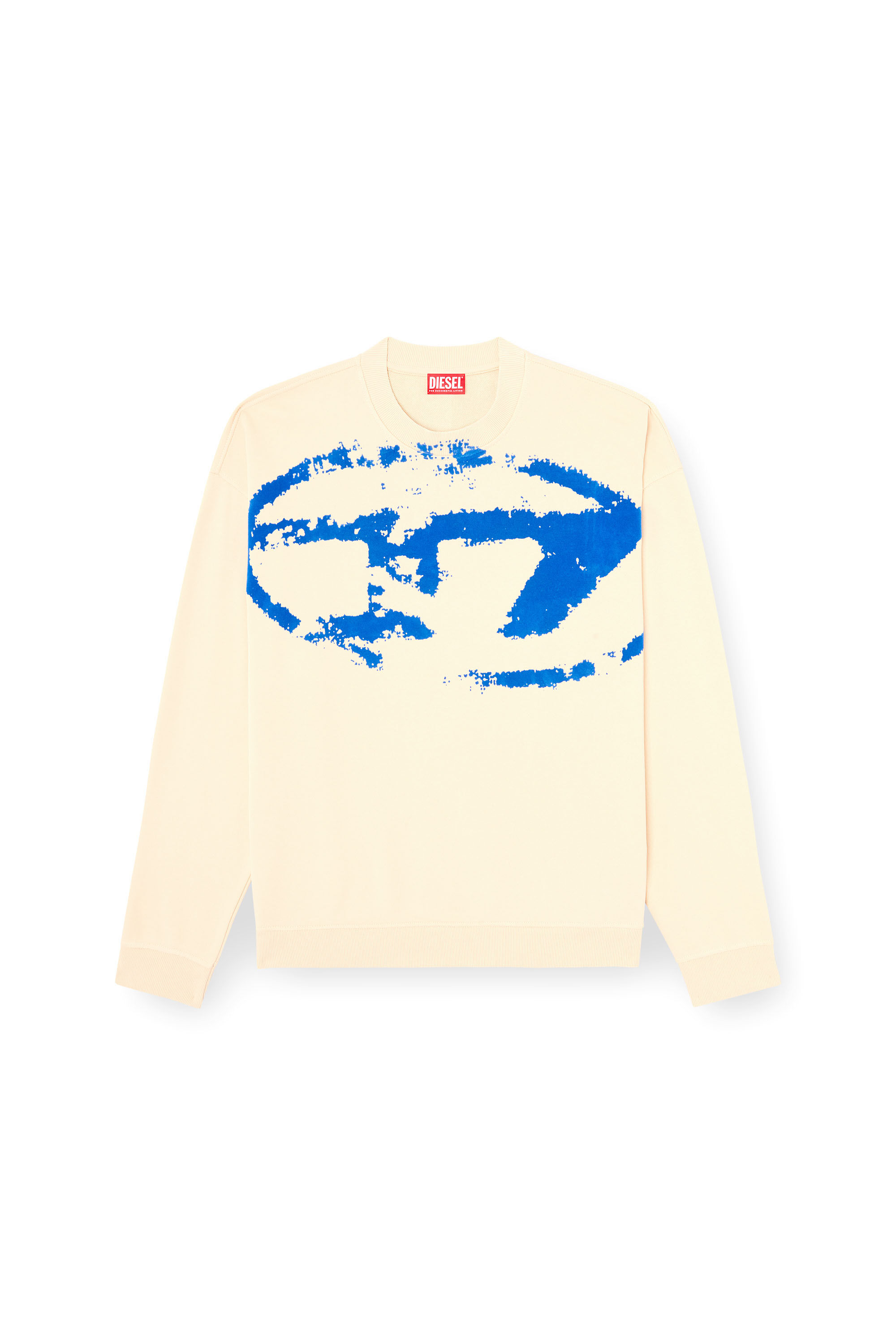 Diesel - S-BOXT-N5, Felpa con stampa distressed floccata Uomo in Multicolor - 2