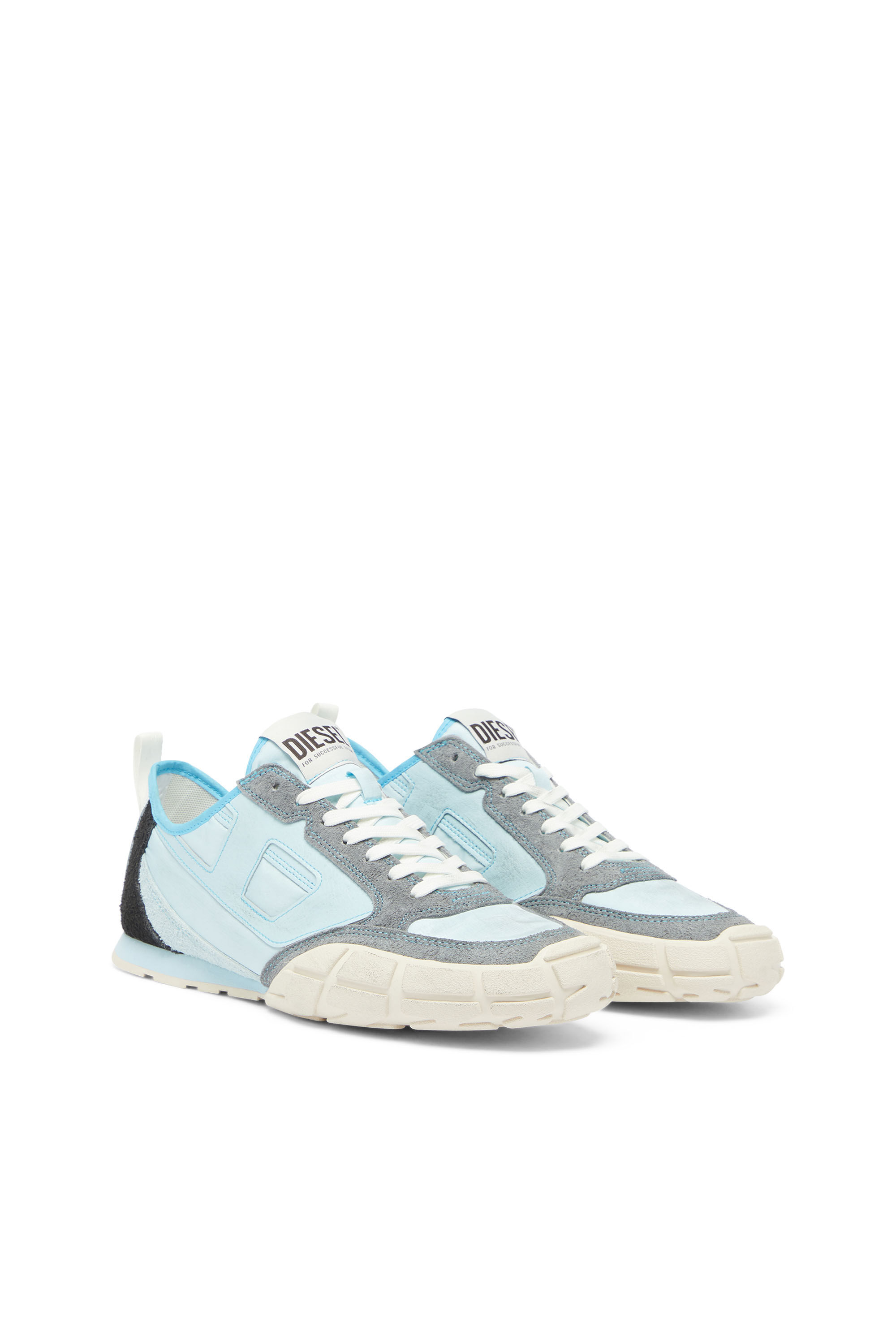 Diesel - S-PAGODHA LOW, Herren S-Pagodha &ndash; Sneakers aus Leder und Nylon in Hellblau - 2