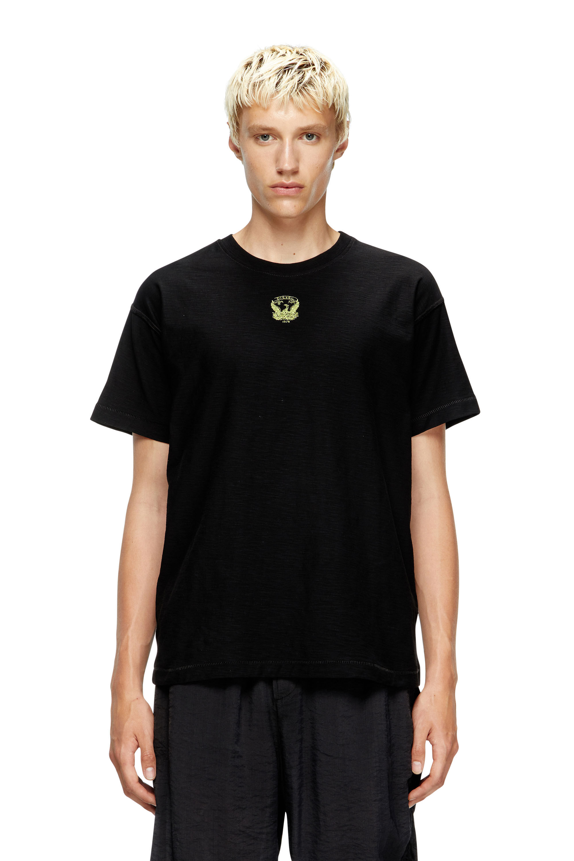 Diesel - T-NORM-T13, Herren Sweatshirt mit gesticktem Phoenix in Schwarz - 3