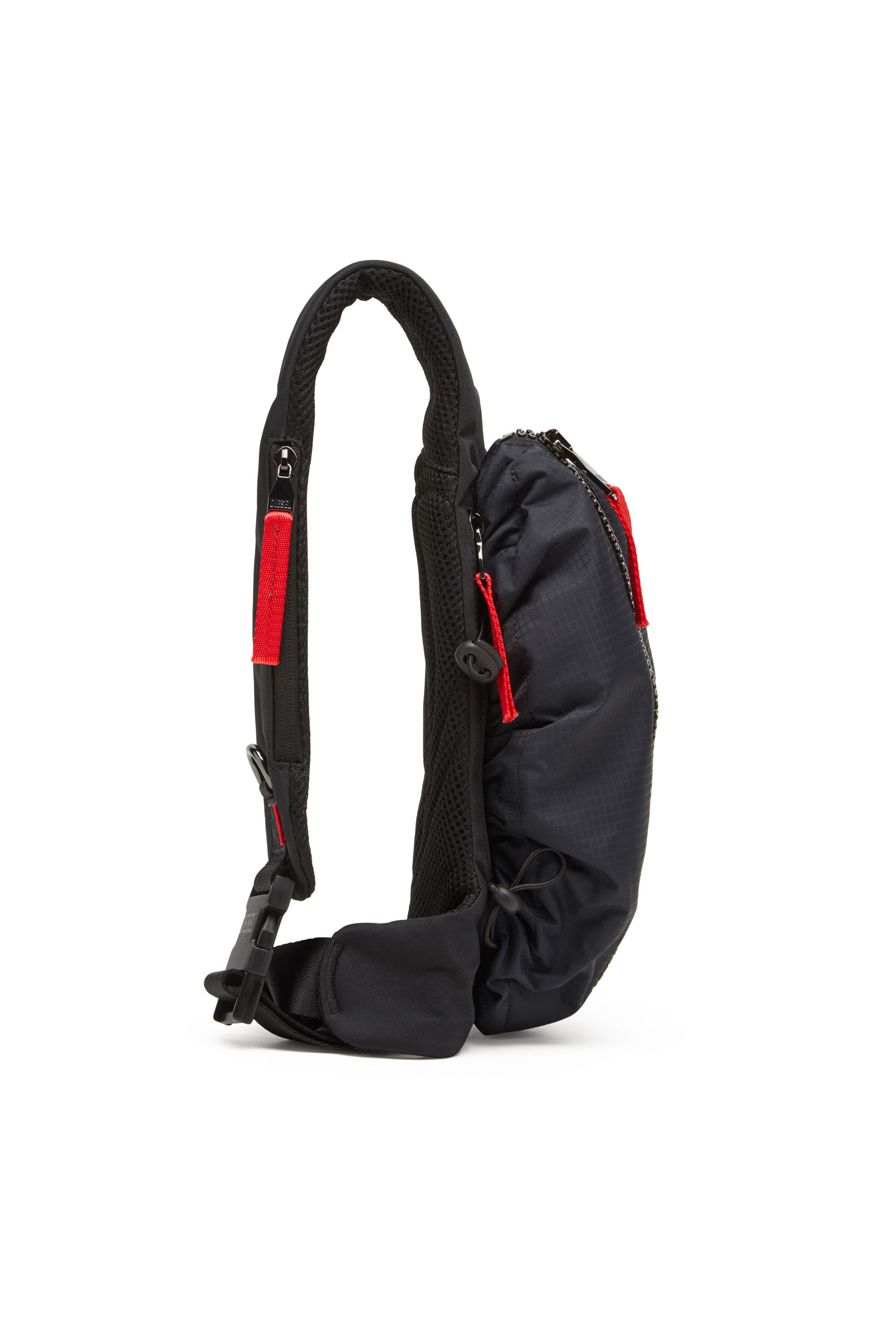 Diesel - ZIP-D CROSSBODY X, Zip-D-Borsa monospalla in shell jacquard Uomo in Nero - 4