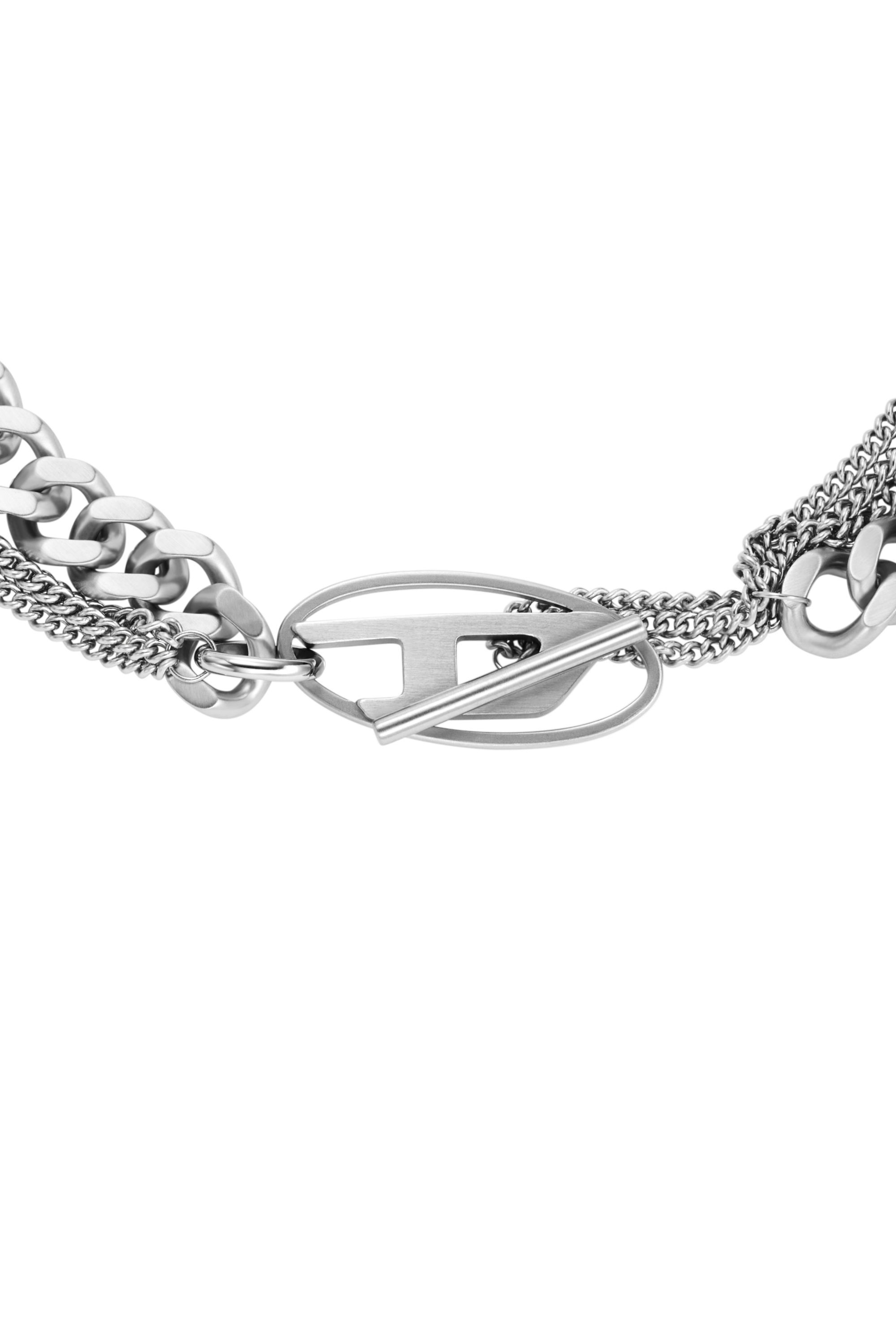 Diesel - DX1549040 JEWEL, Collana a catena in acciaio inossidabile Unisex in Argento - 2