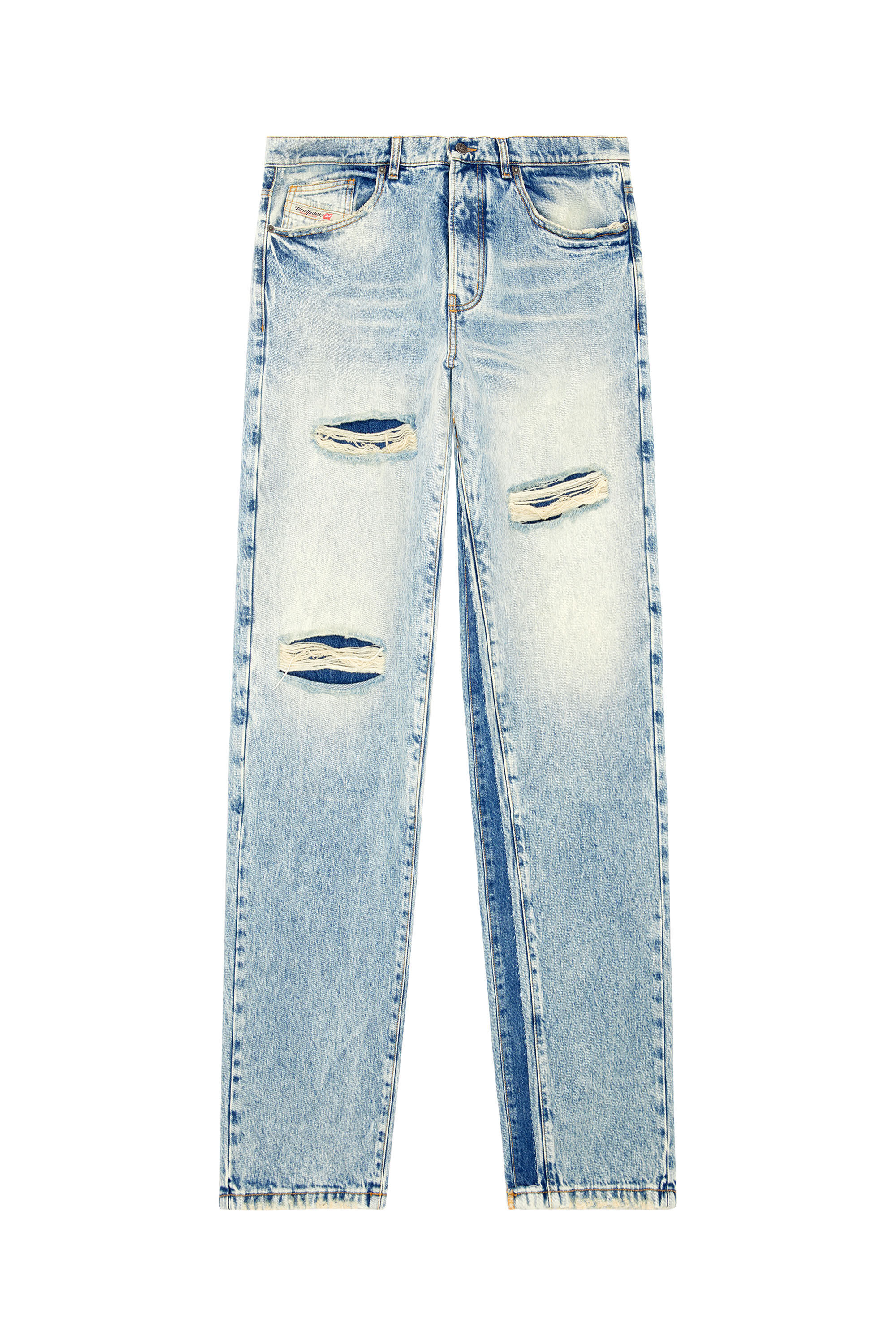 Diesel - Straight Jeans D-Fire 0AJEN, Blu Chiaro - Image 2