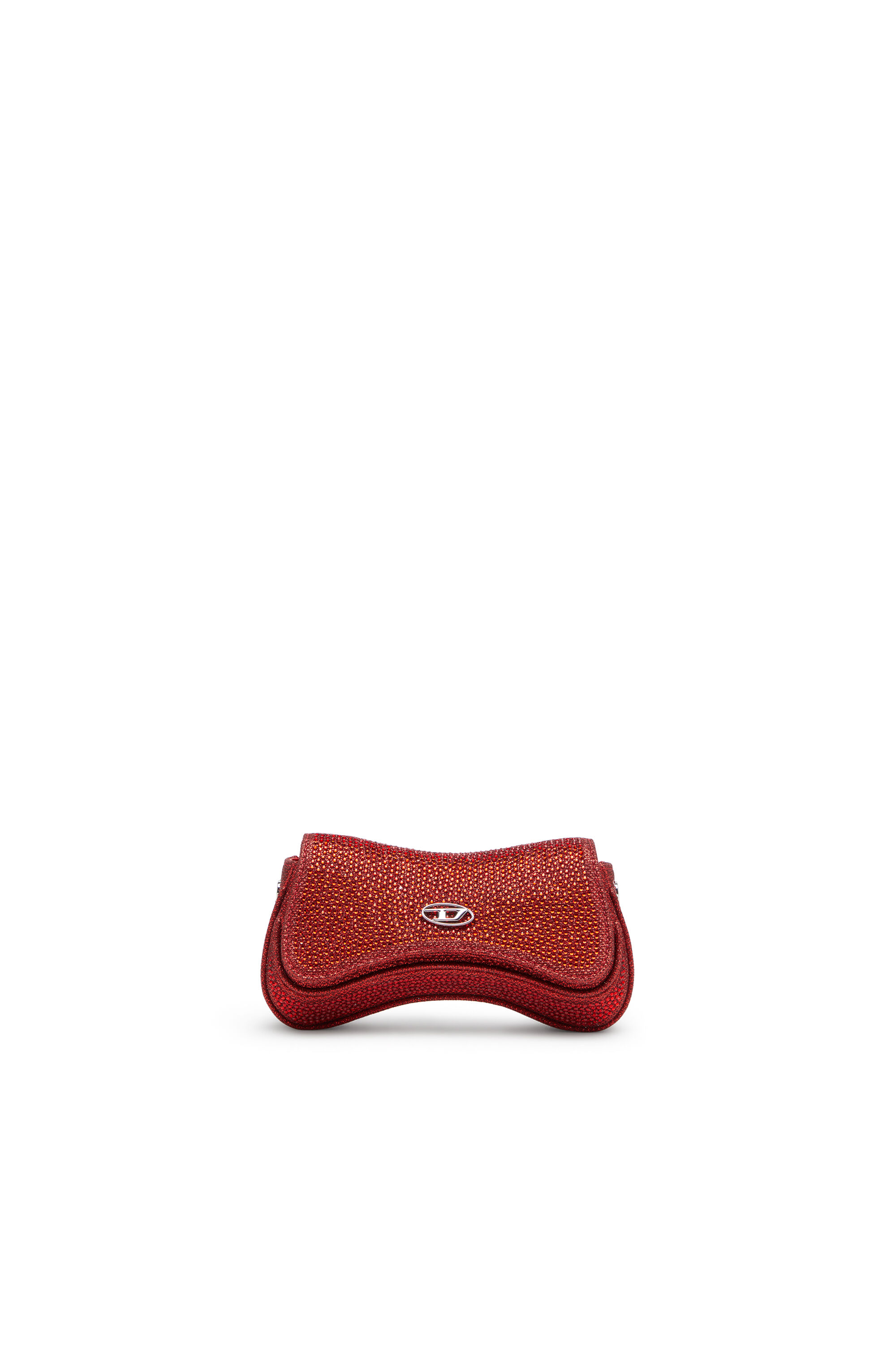 Diesel - PLAY CROSSBODY XS, Play-Petit sac &agrave; bandouli&egrave;re avec cristaux Femme in Rouge - 1