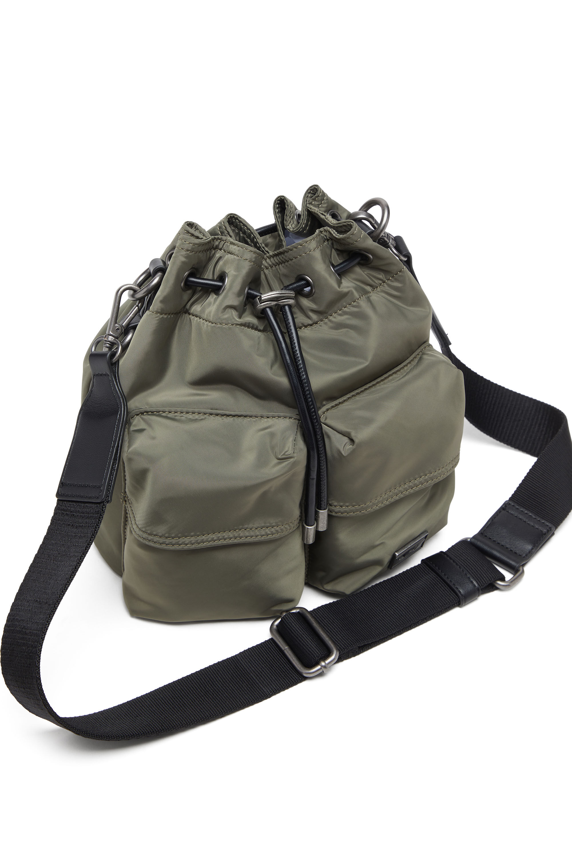 Diesel - MULTI-PKTS BUCKET X, Multi-Pkts-Sac seau multipoche en étoffe utilitaire Mixte in Vert - 2