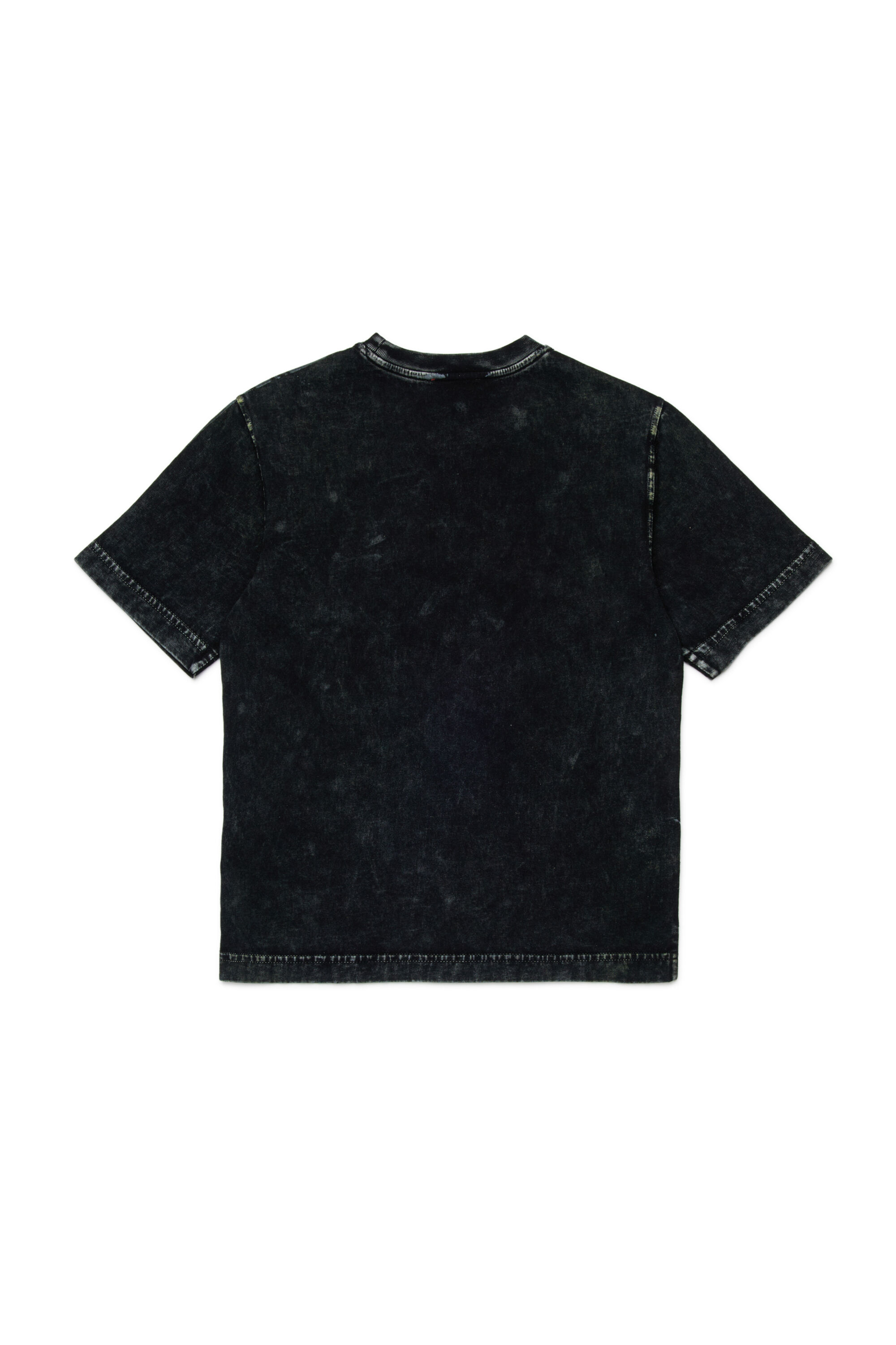 Diesel - TABOXTAR2 OVER, T-shirt avec imprim&eacute; effet craie Homme in Noir - 2