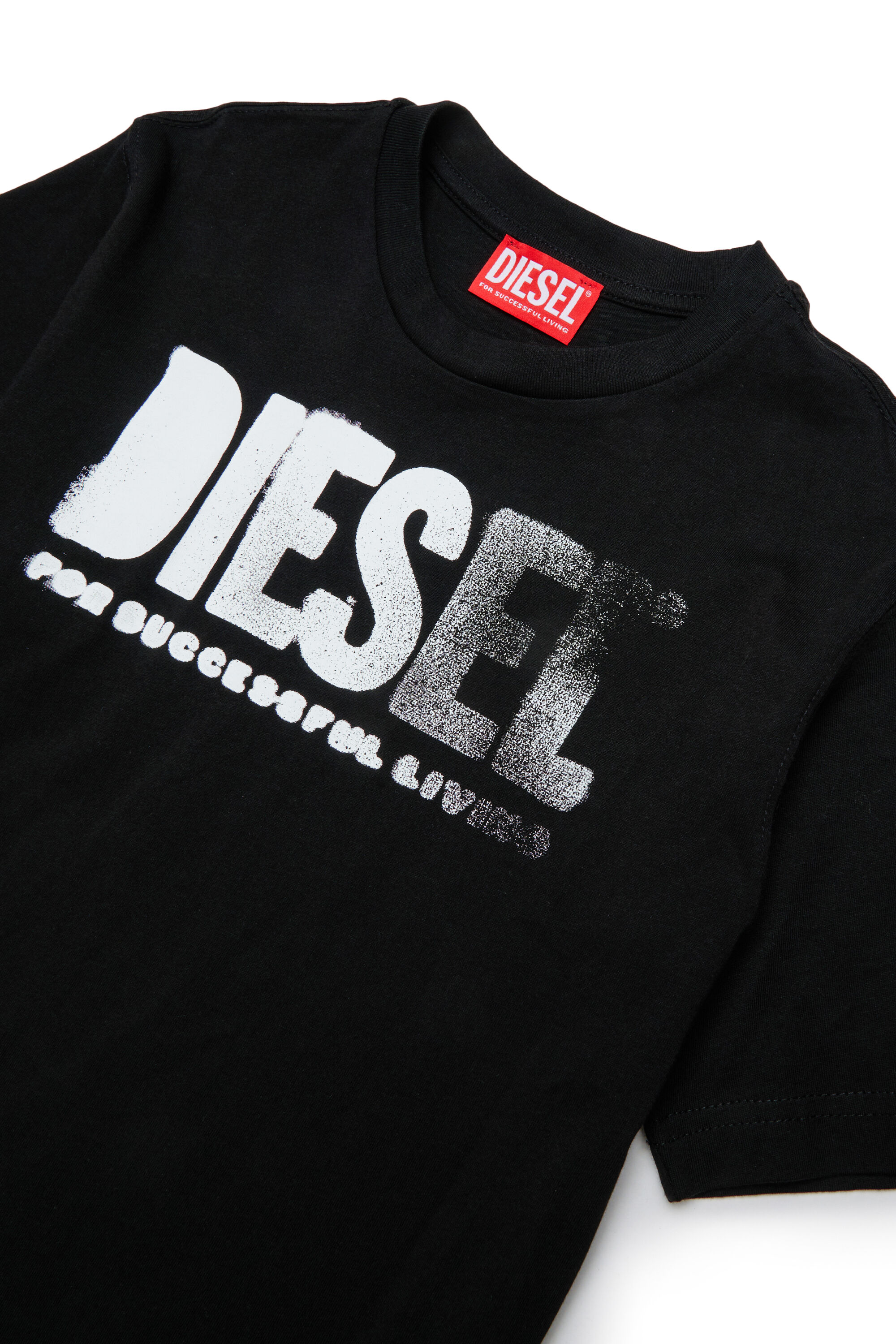 Diesel - THIDE OVER, T-shirt avec imprim&eacute; d&eacute;grad&eacute; Homme in Noir - 3