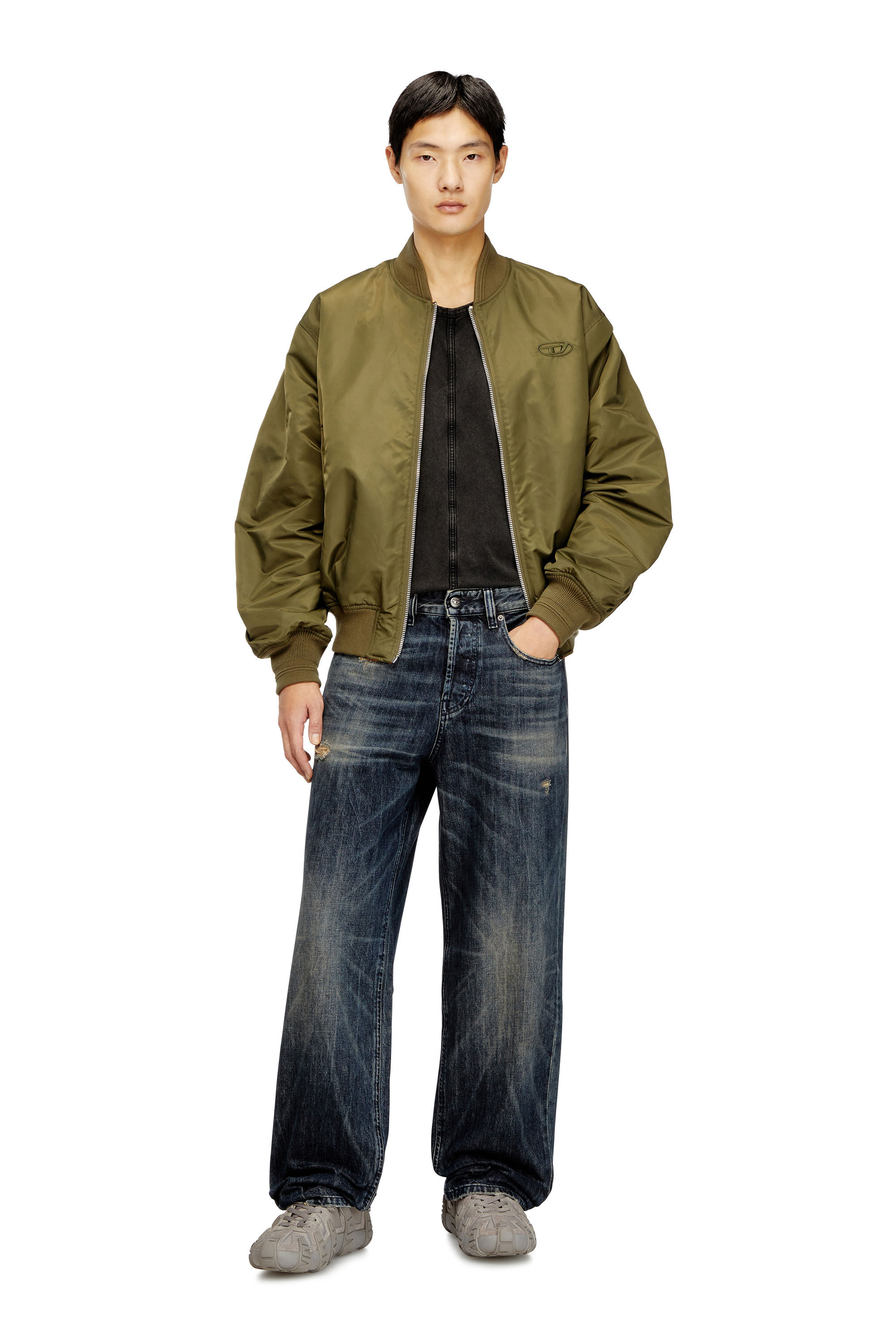 Diesel - Relaxed Jeans 2001 D-Macro 0ADBZ Uomo, Blu Scuro - Image 1