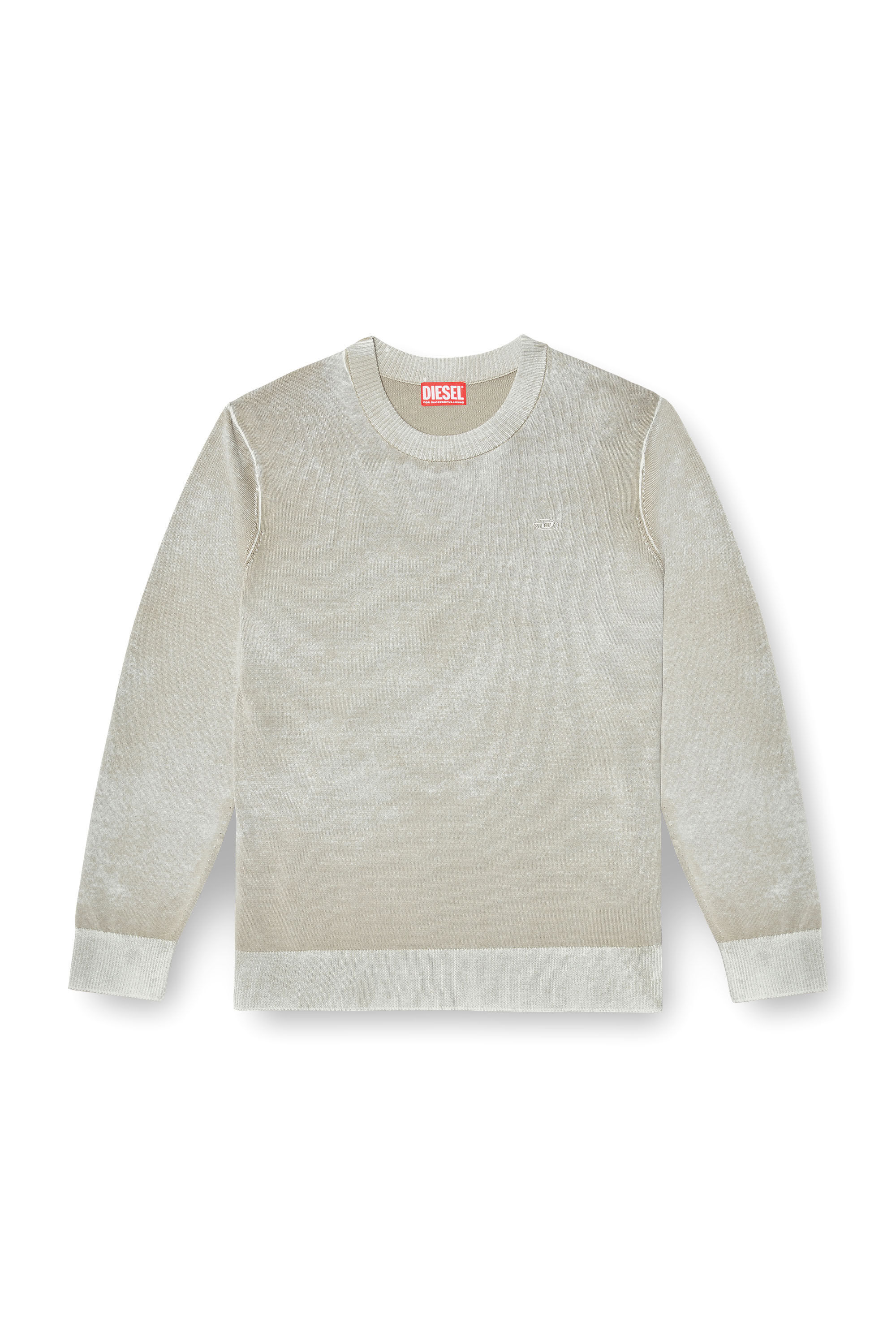 Diesel - K-LAURENT, Maglia con stampa interna sfumata Uomo in Grigio - 2