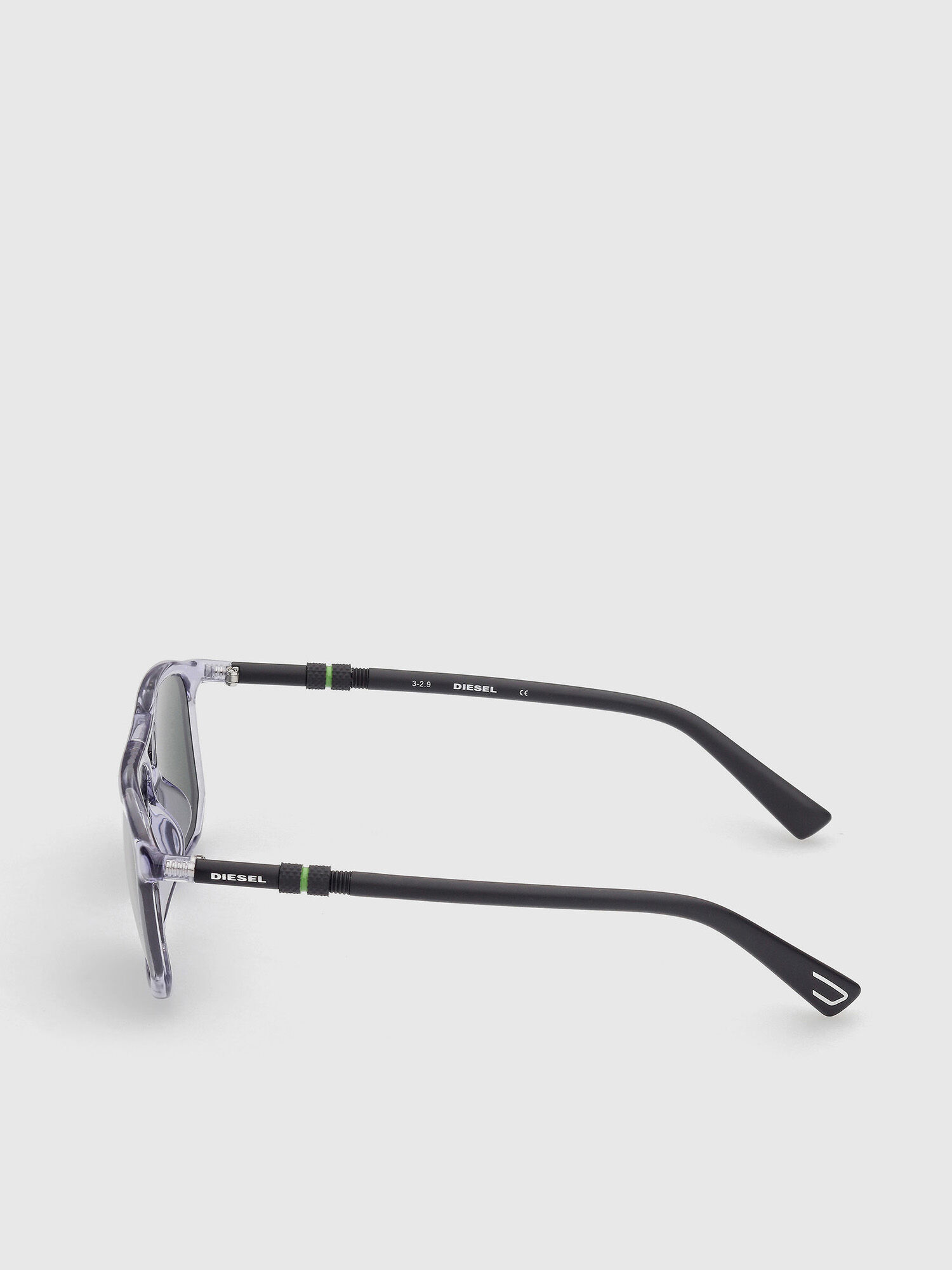 Diesel - DL0332, Herren Optische Brille mit Fliegerform in Grau - 3