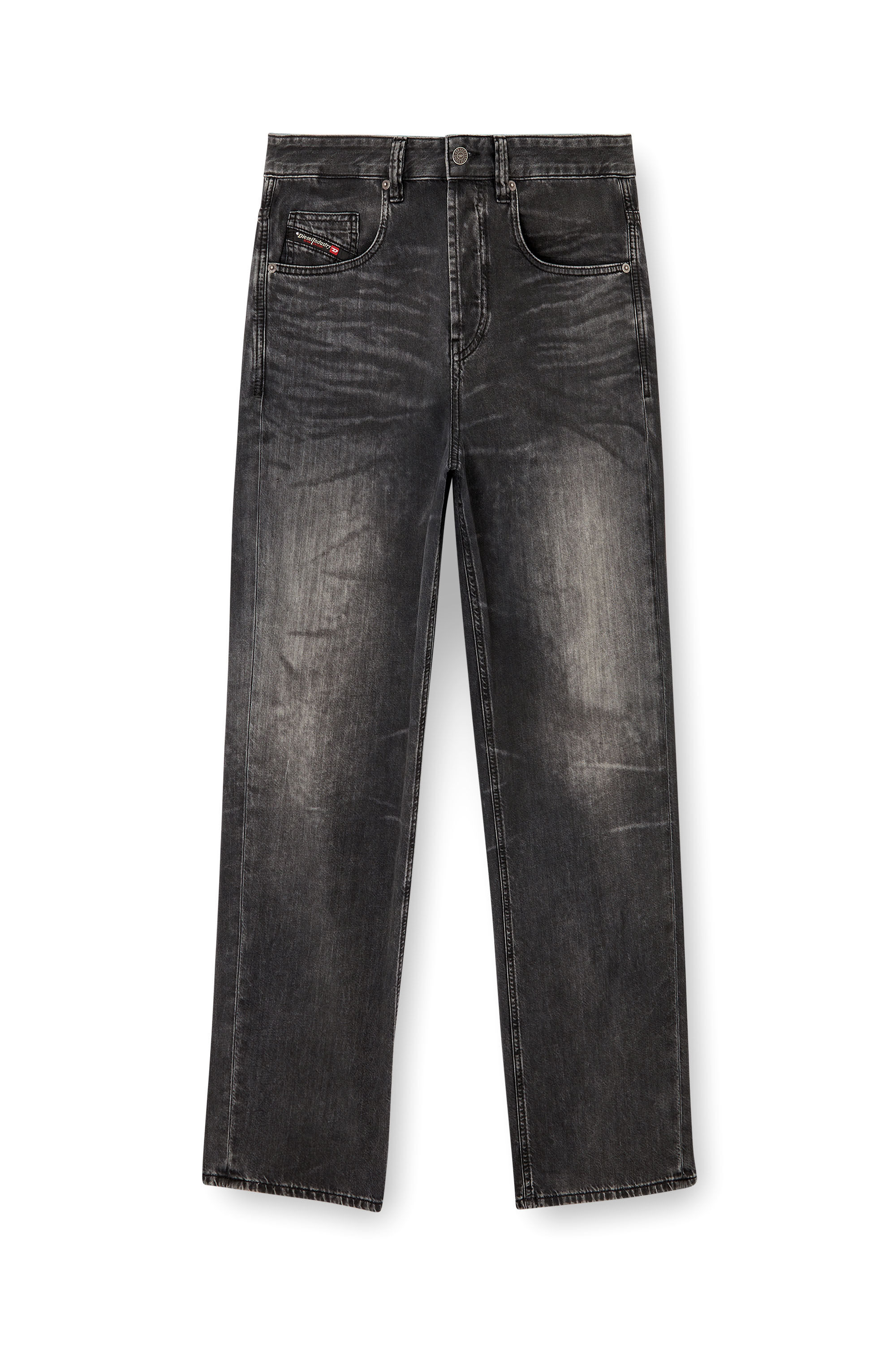 Diesel - Relaxed Jeans 2001 D-Macro 0CEBC Uomo, Nero/Grigio scuro - Image 2