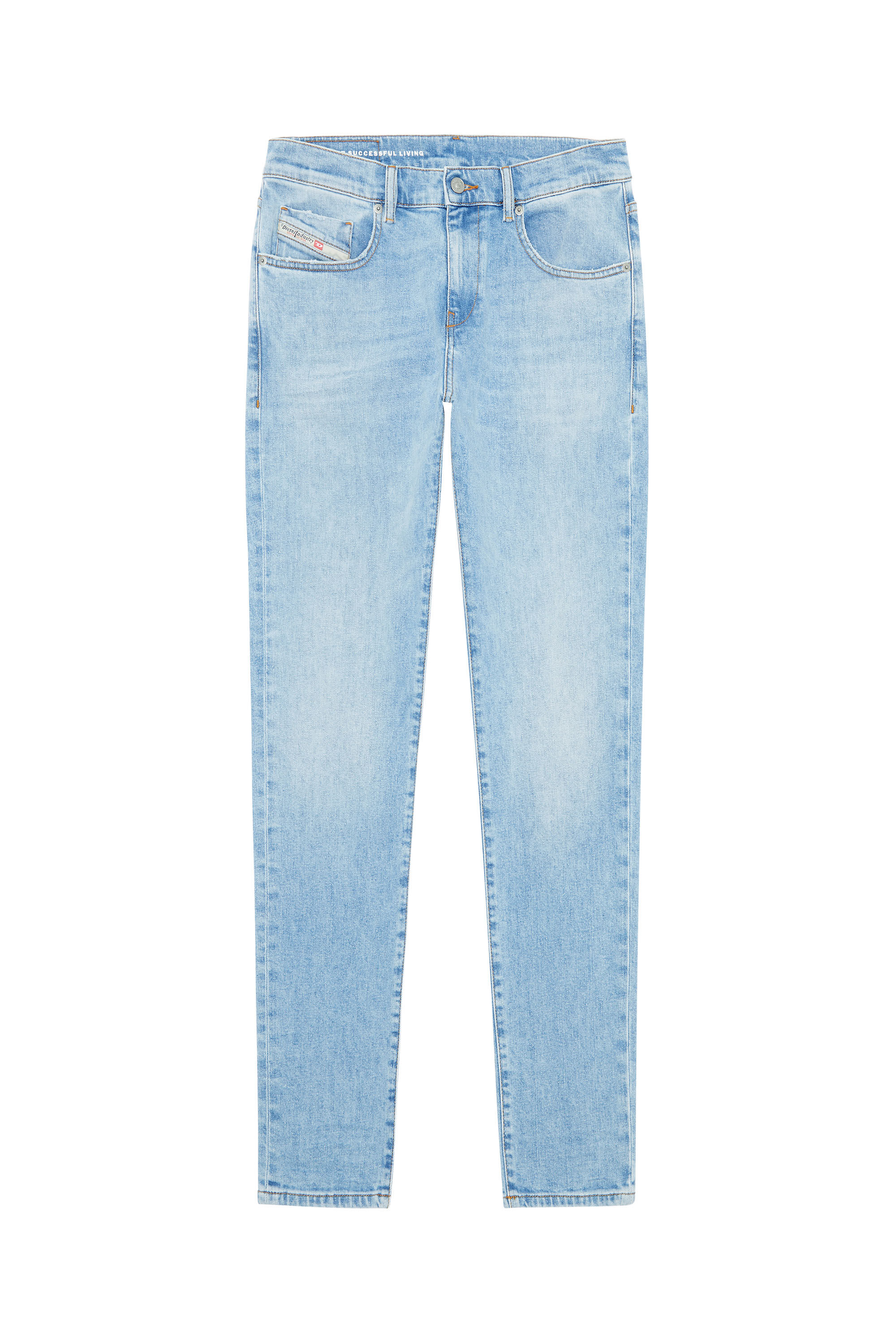 Diesel - Slim Jeans 2019 D-Strukt 09F41, Light Blue - Image 2