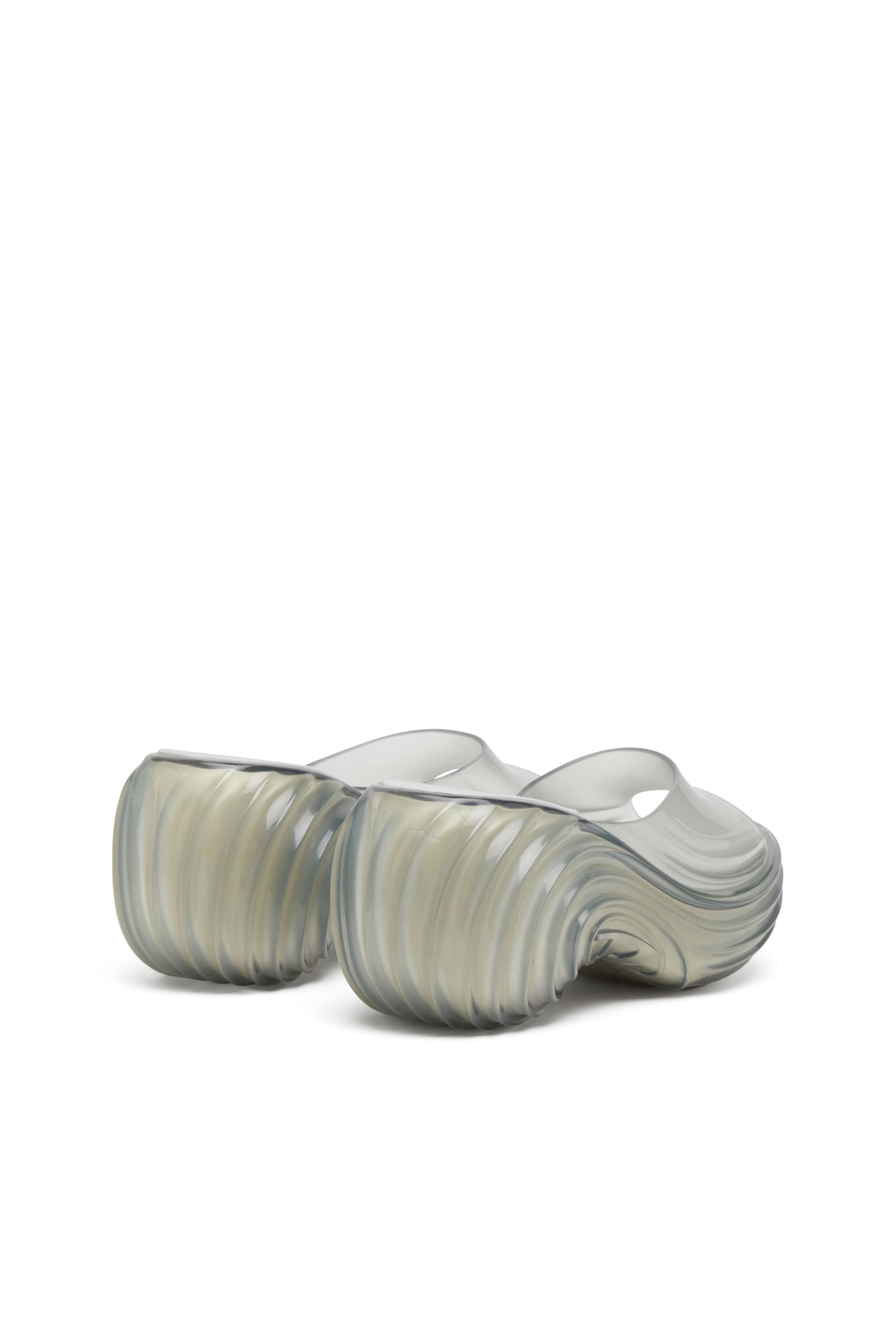 Diesel - MELISSA QUANTUM PLATFORM, Damen Plateau-Pantolette aus Melflex® in Hellgrau - 3