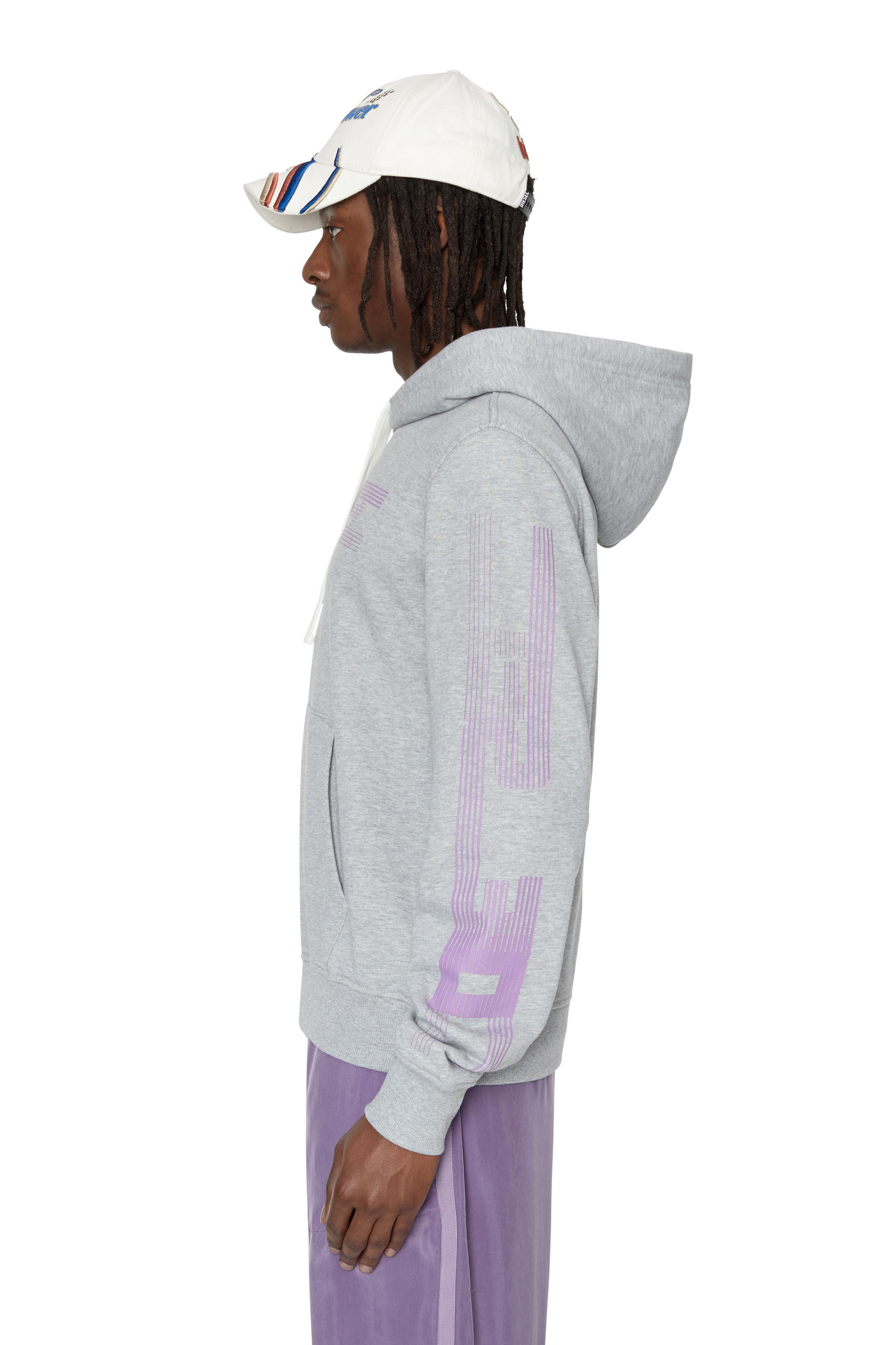 Diesel - S-GINN-HOOD-E3, Gris Clair - Image 5
