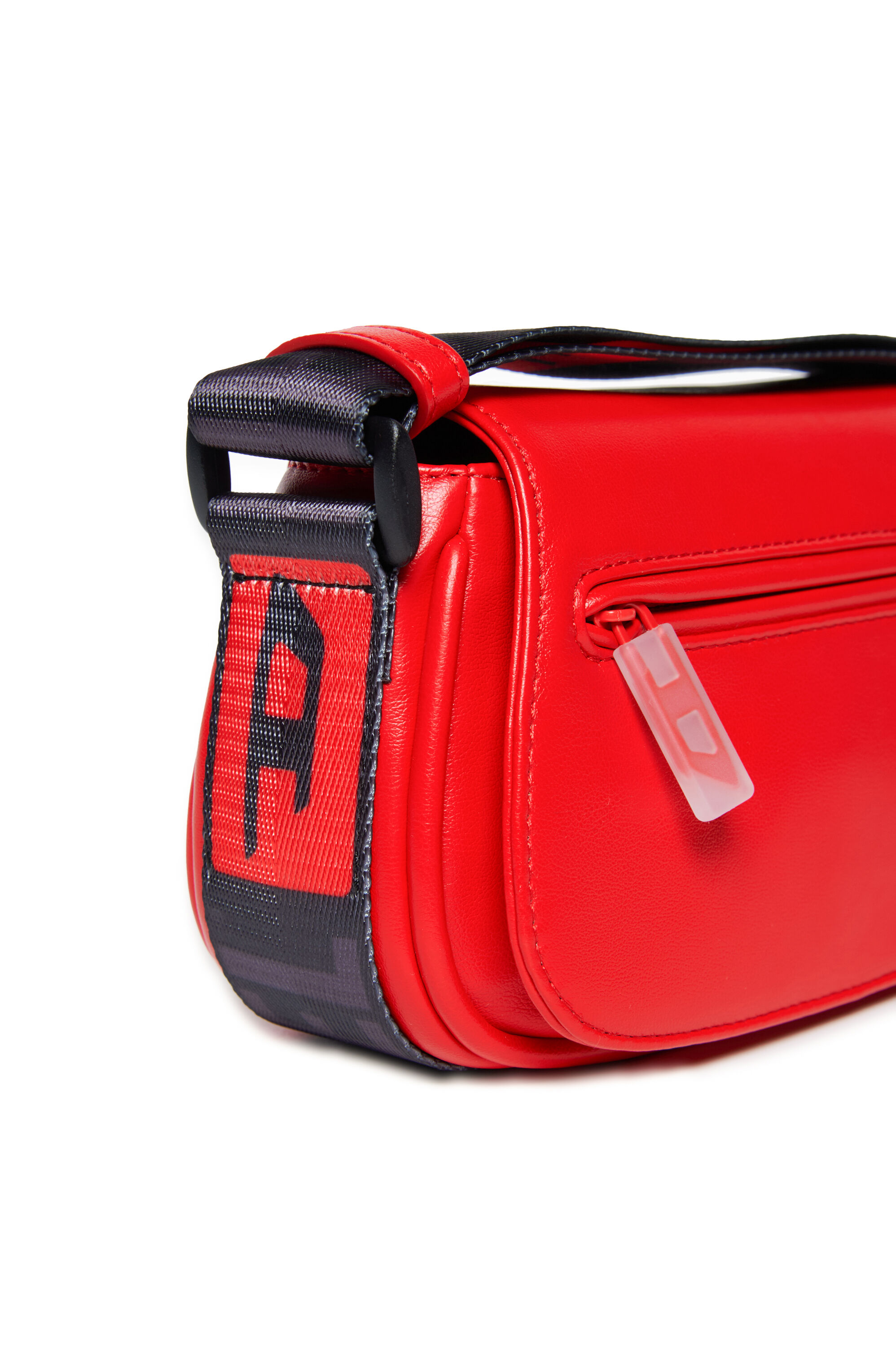 Diesel - CROSSBODY, Borsa a tracolla con cinghia logata Donna in Rosso - 4