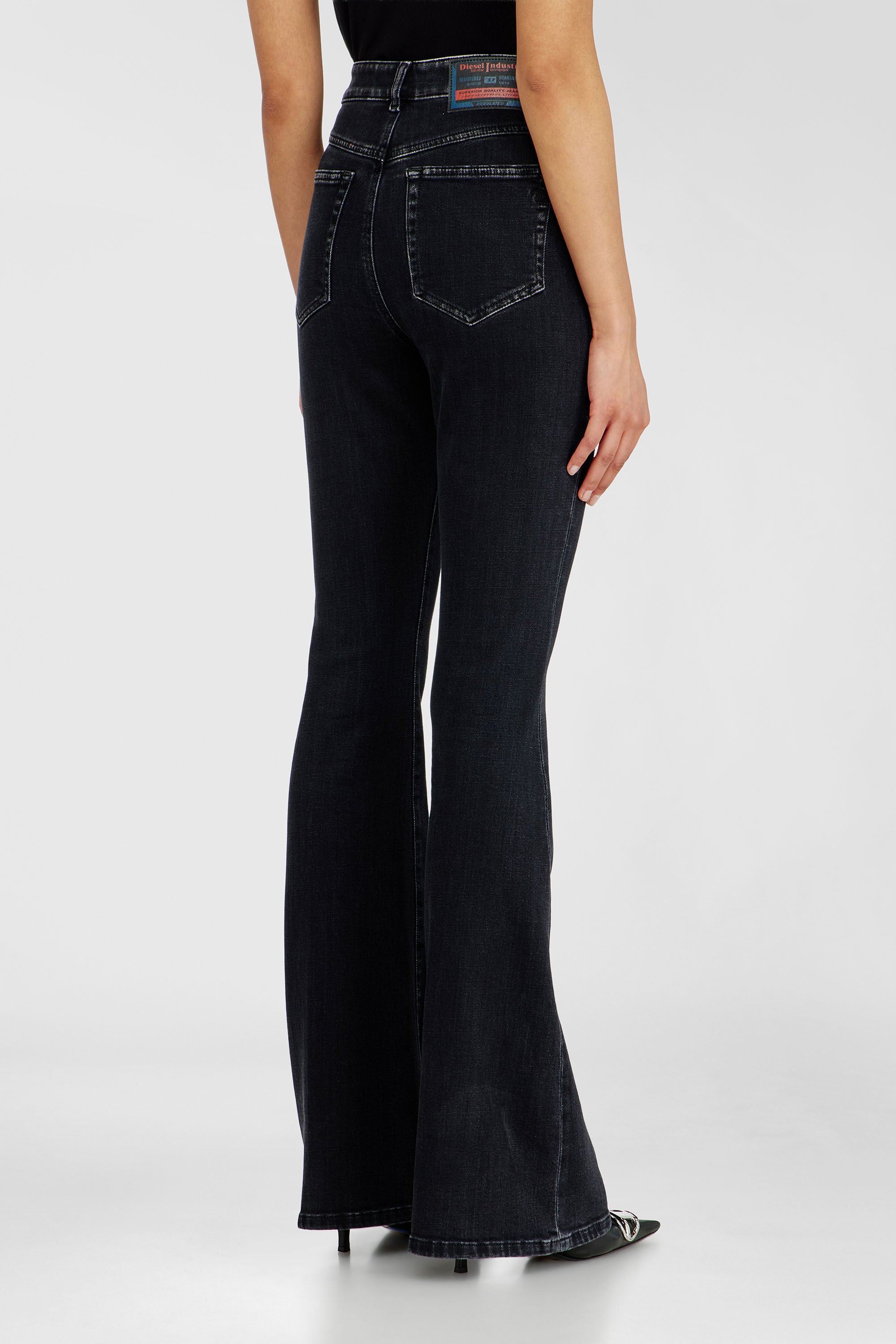 Diesel - Damen Bootcut Jeans 1973 D-Partt 09P75, Schwarz/Dunkelgrau - 5
