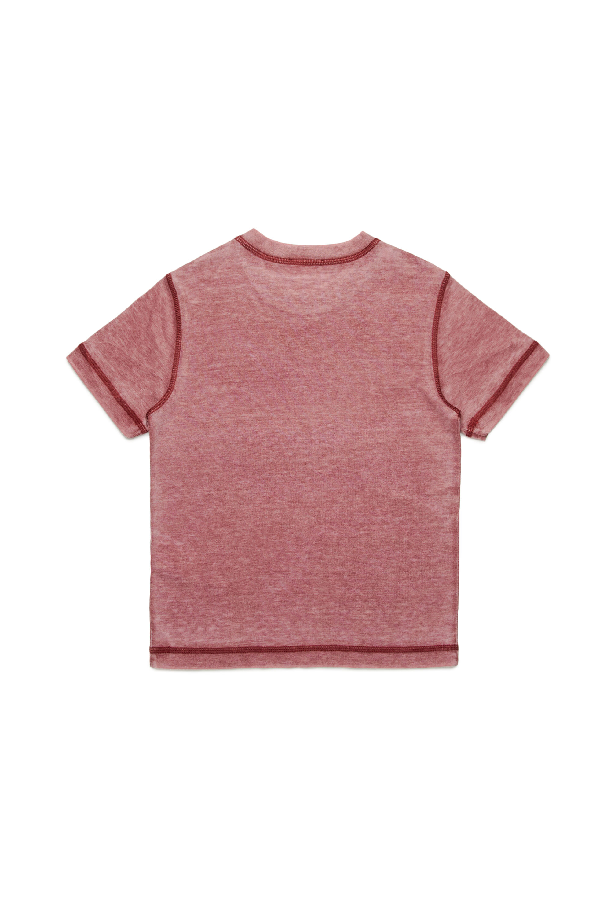 Diesel - TDIEGORL1, Uomo T-shirt burnout con logo in Rosso - Image 2