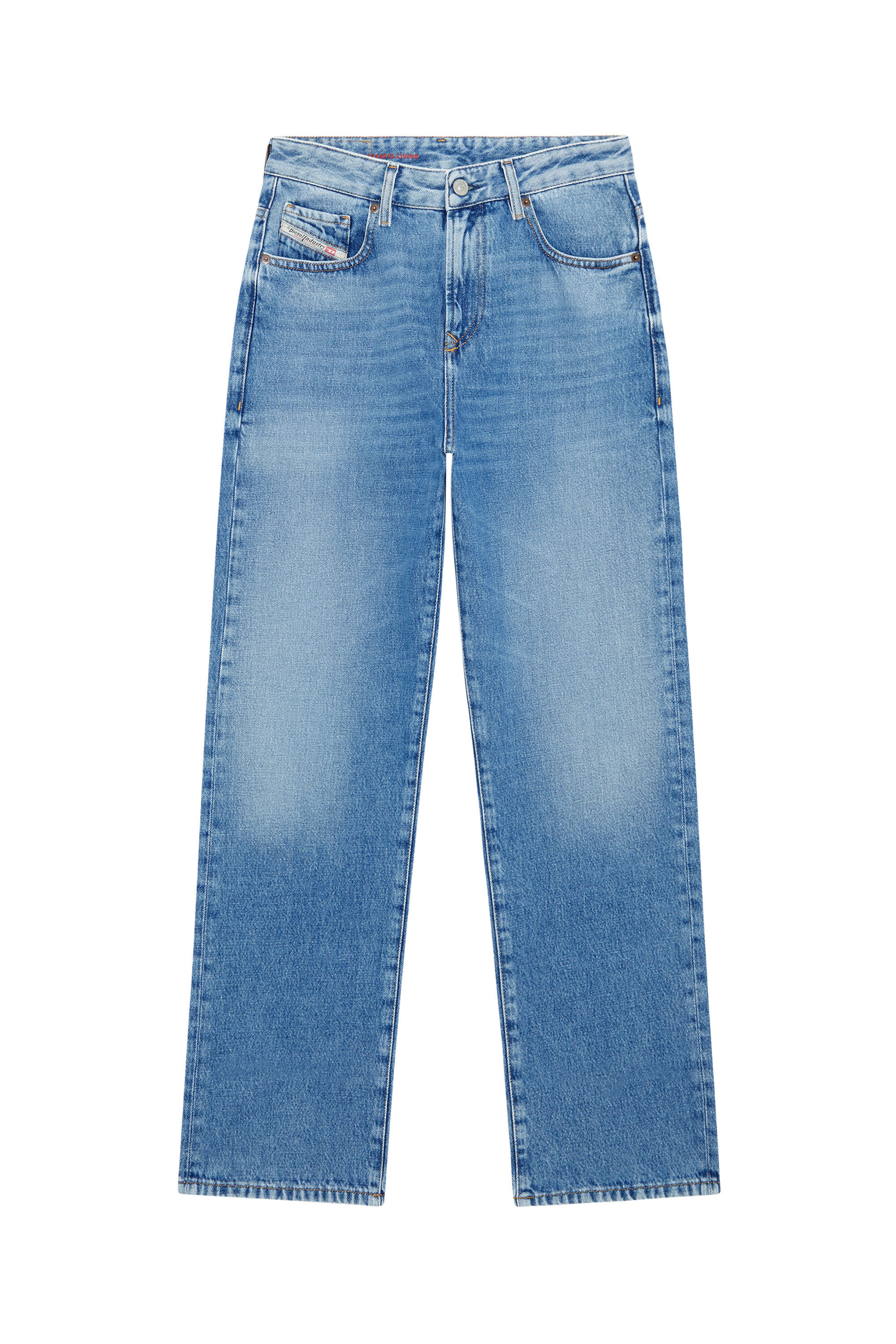 Diesel - Straight Jeans 1999 D-Reggy 09C15, Bleu Clair - Image 2