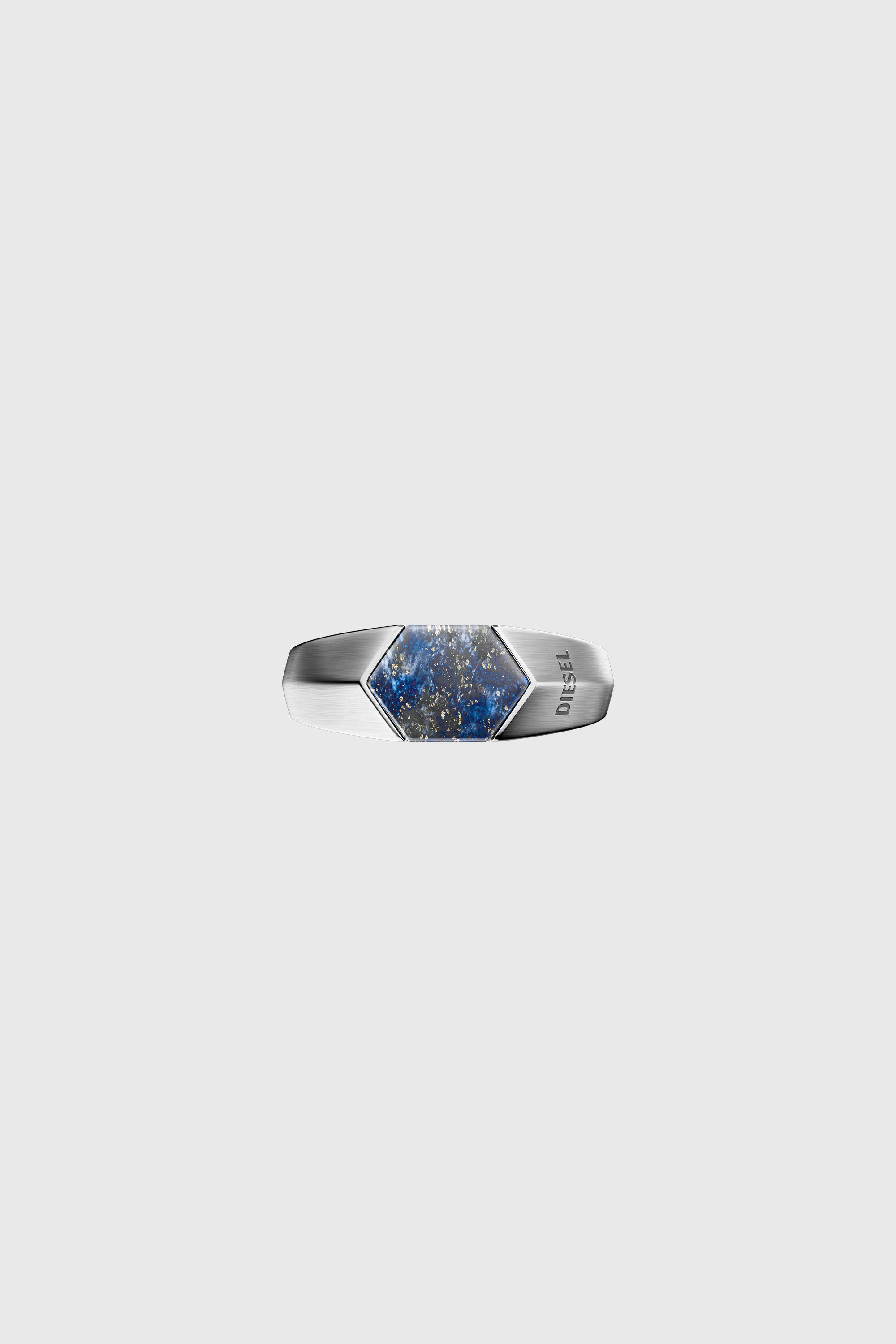 Diesel - DX1712040, Unisex Siegelring mit Lapislazuli in Silber/Blau - 3