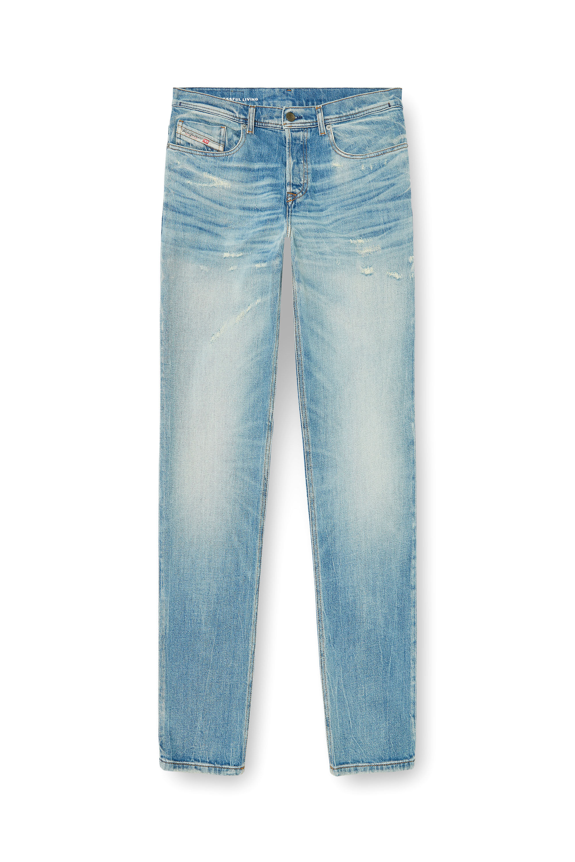 Diesel - Regular Jeans 2023 D-Finitive 09P33 Homme, Bleu Clair - Image 6