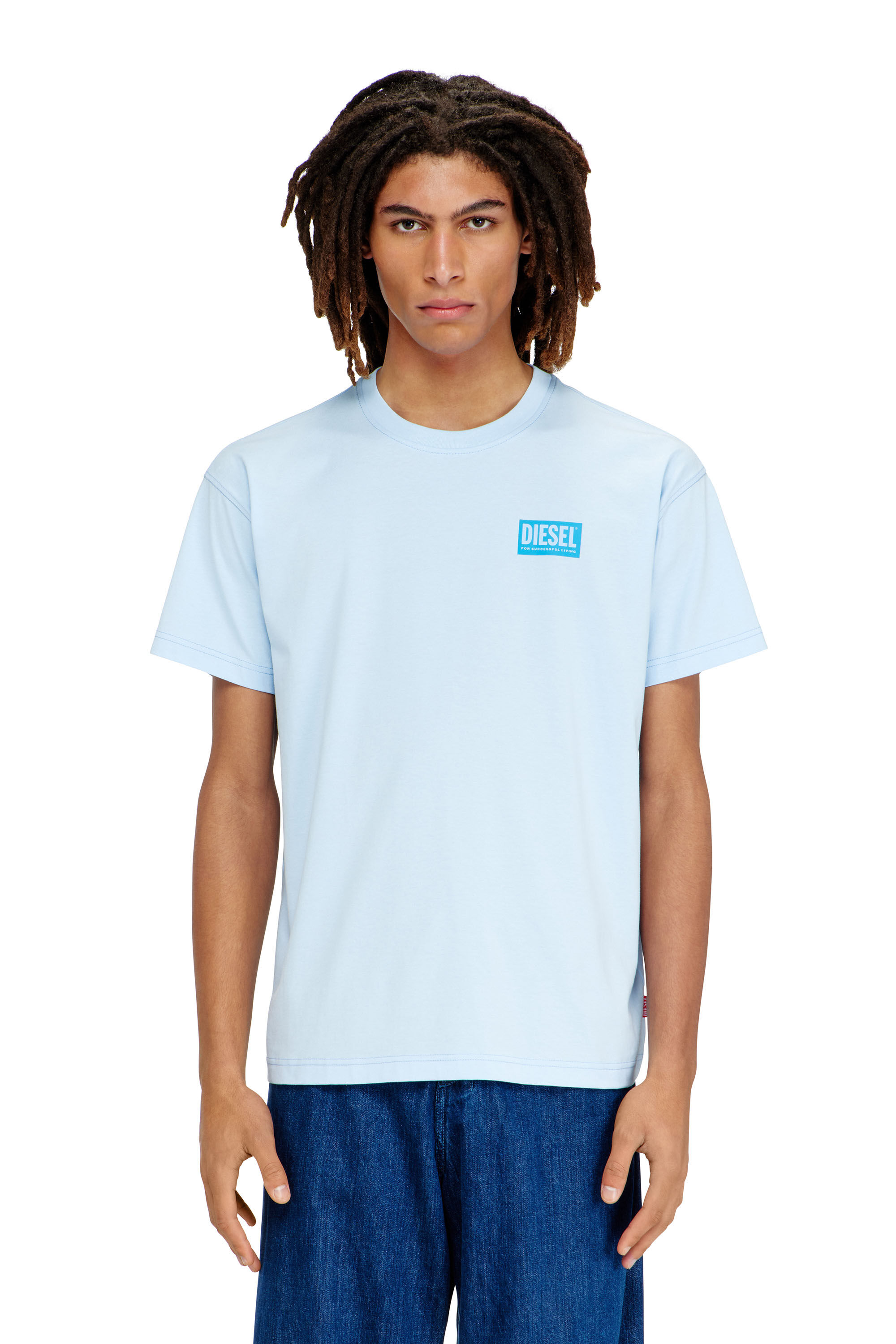 Diesel - T-NORM-V13, T-shirt avec imprim&eacute; plastisol Homme in Bleu - 3