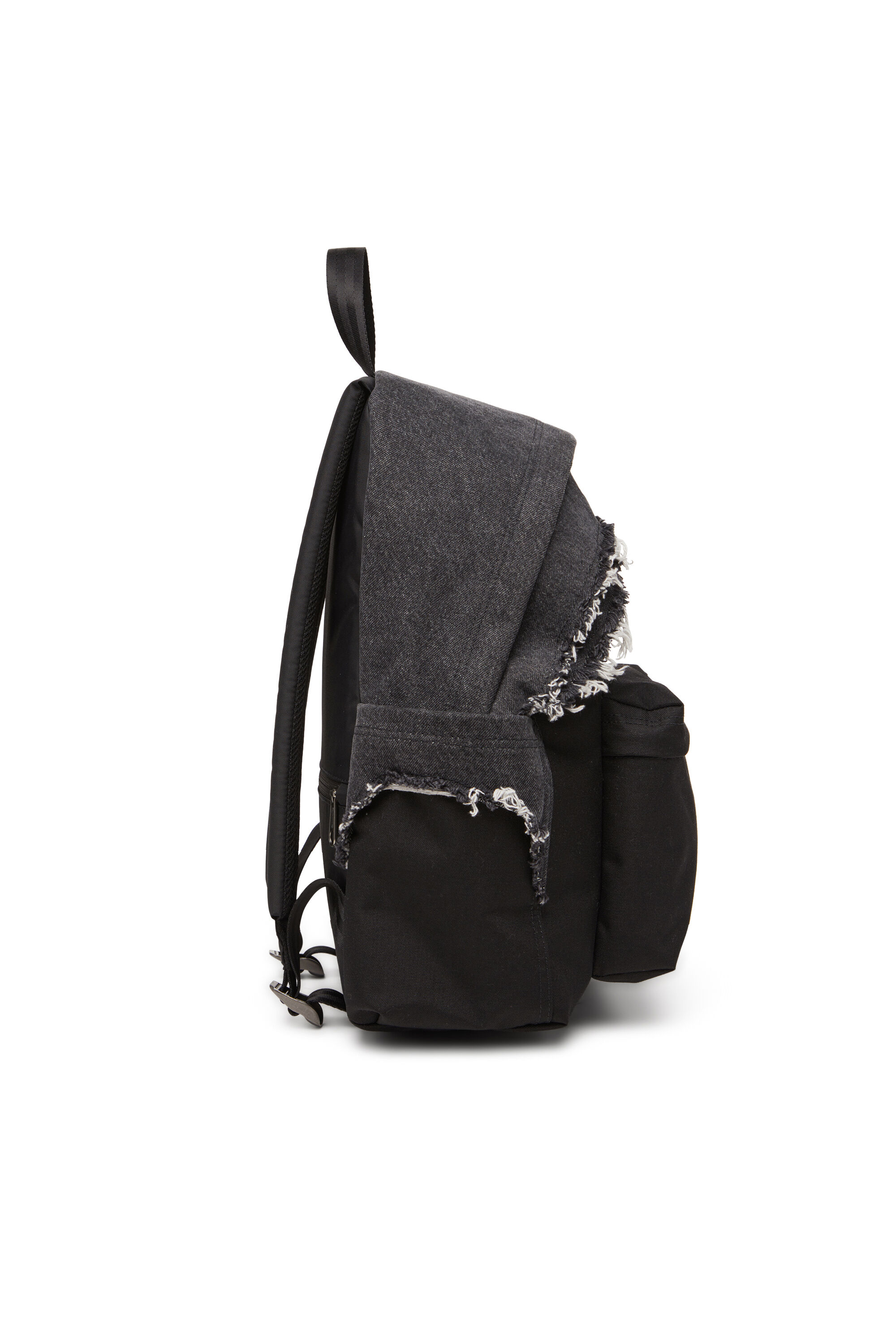 Diesel - DIESEL DAY PAK'R, Sac à dos en denim effet destroy et CORDURA® Mixte in Noir - 3