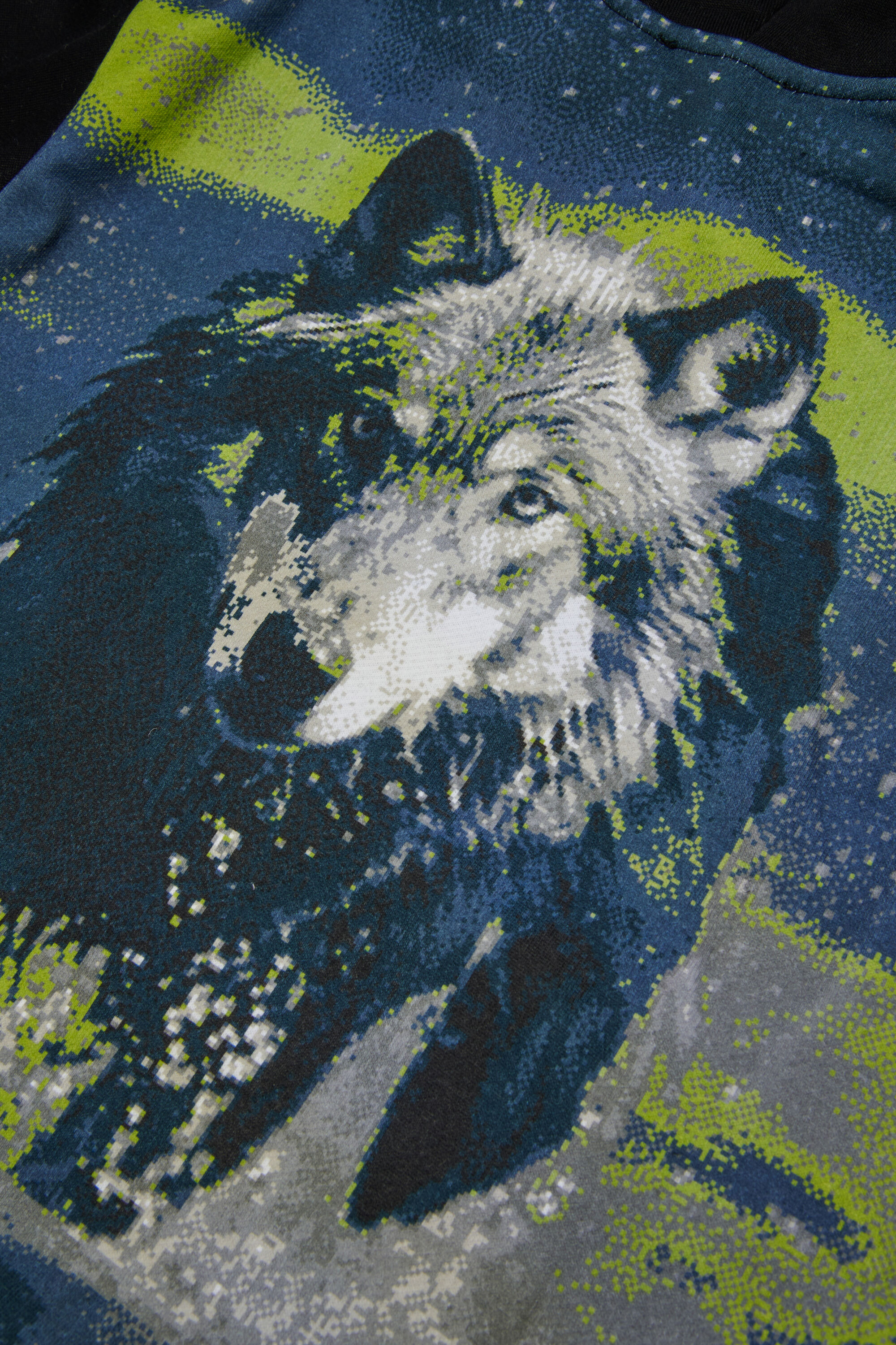 Diesel - SWAMP OVER, Felpa in cotone con stampa grafica Uomo in Nero - 4
