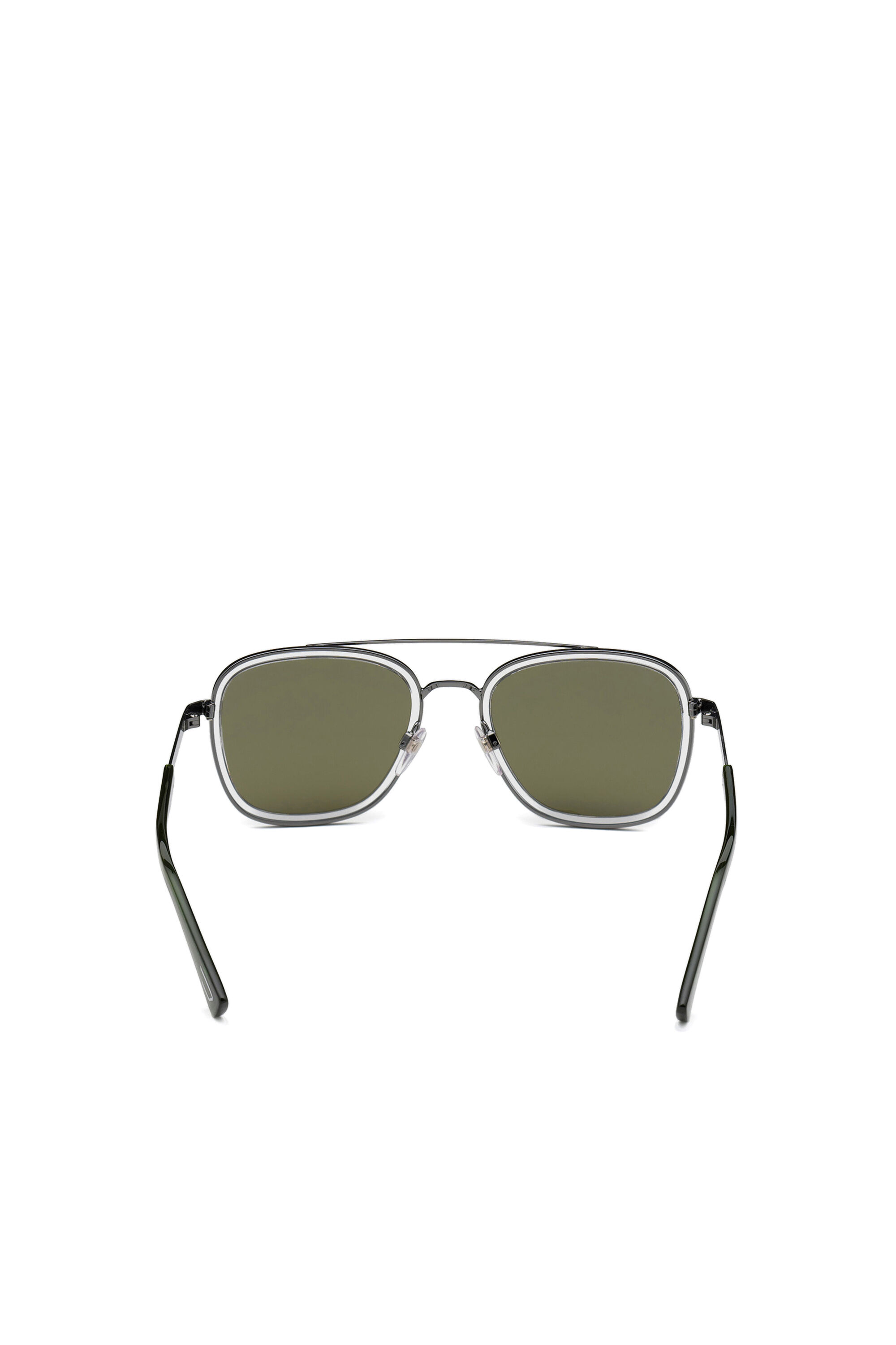 Diesel - DL0320, Herren Navigator-Brille aus Metall in Grün - 3