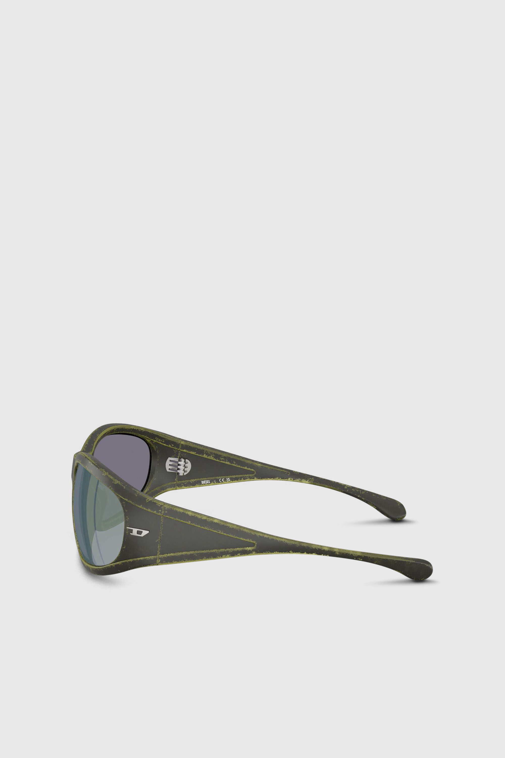 Diesel - 0DL3002, Unisex Sonnenbrille aus acetat mit rechteckigen gl&auml;sern in Gr&uuml;n - 2
