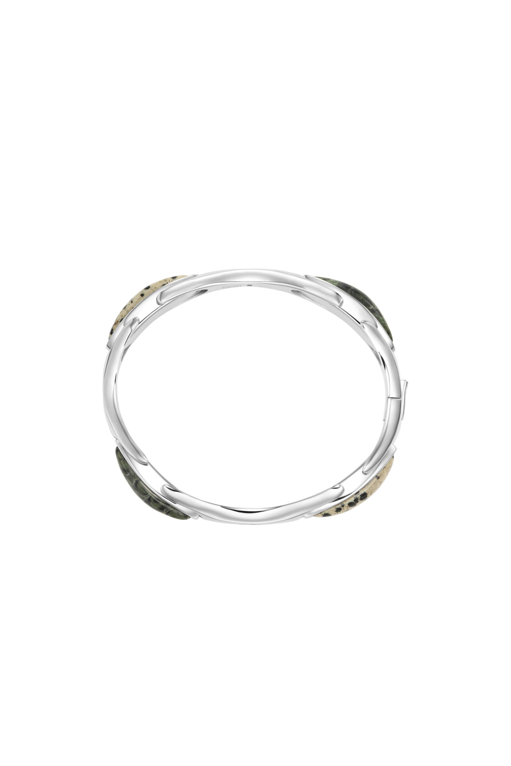 Diesel - DX167840 JEWELLERY, Bracciale rigido in acciaio inox Unisex in Argento - 1
