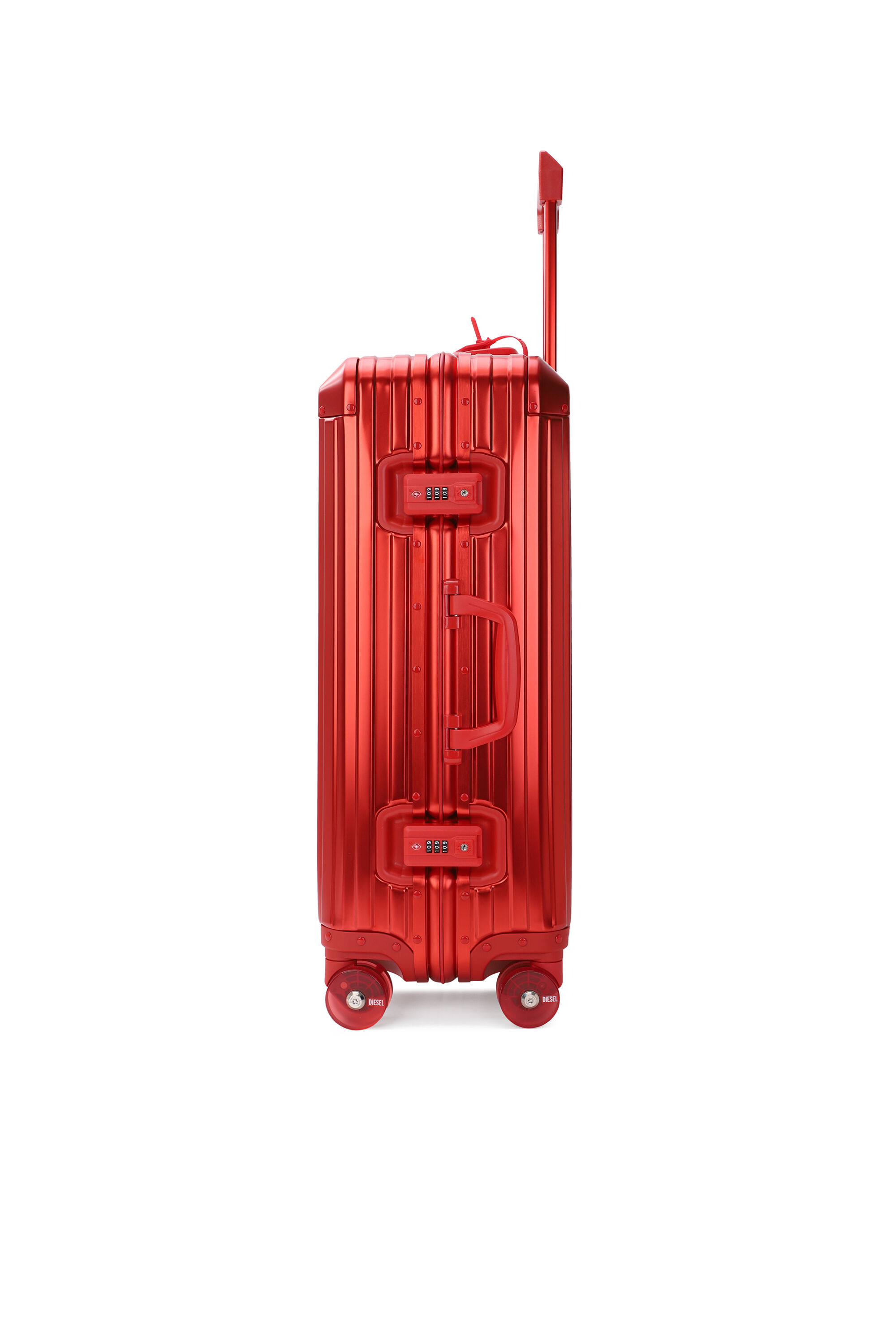 Diesel - DIESEL ALUMINUM TROLLEY- DSL002, Valise en aluminium taille M Mixte in Rouge - 3