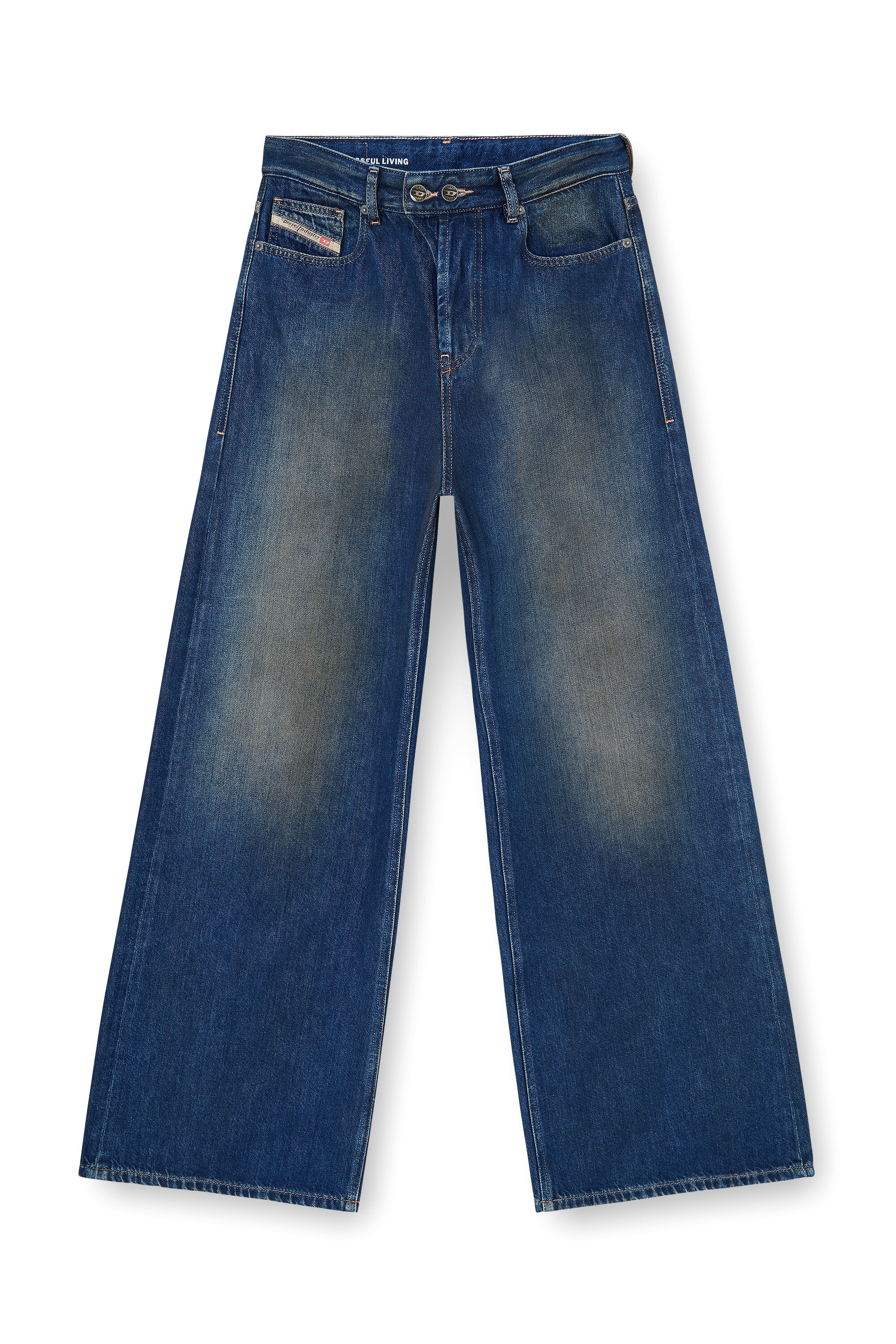 Diesel - Relaxed Jeans 1996 D-Sire 09P47 Donna, Blu Scuro - Image 6