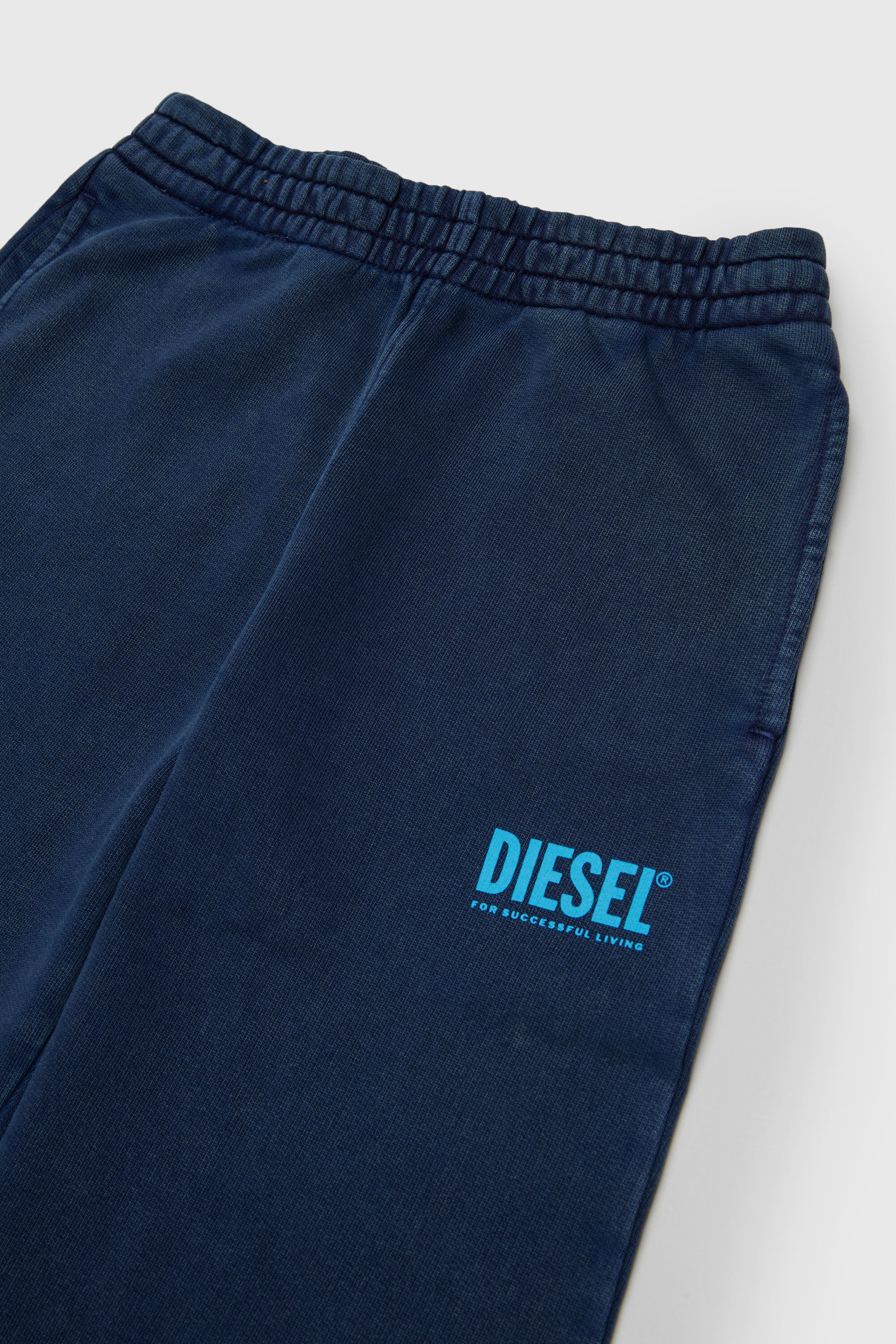 Diesel - PTISEL, Herren Sweatpants aus Baumwolle mit Logo-Print in Dunkelblau - 3