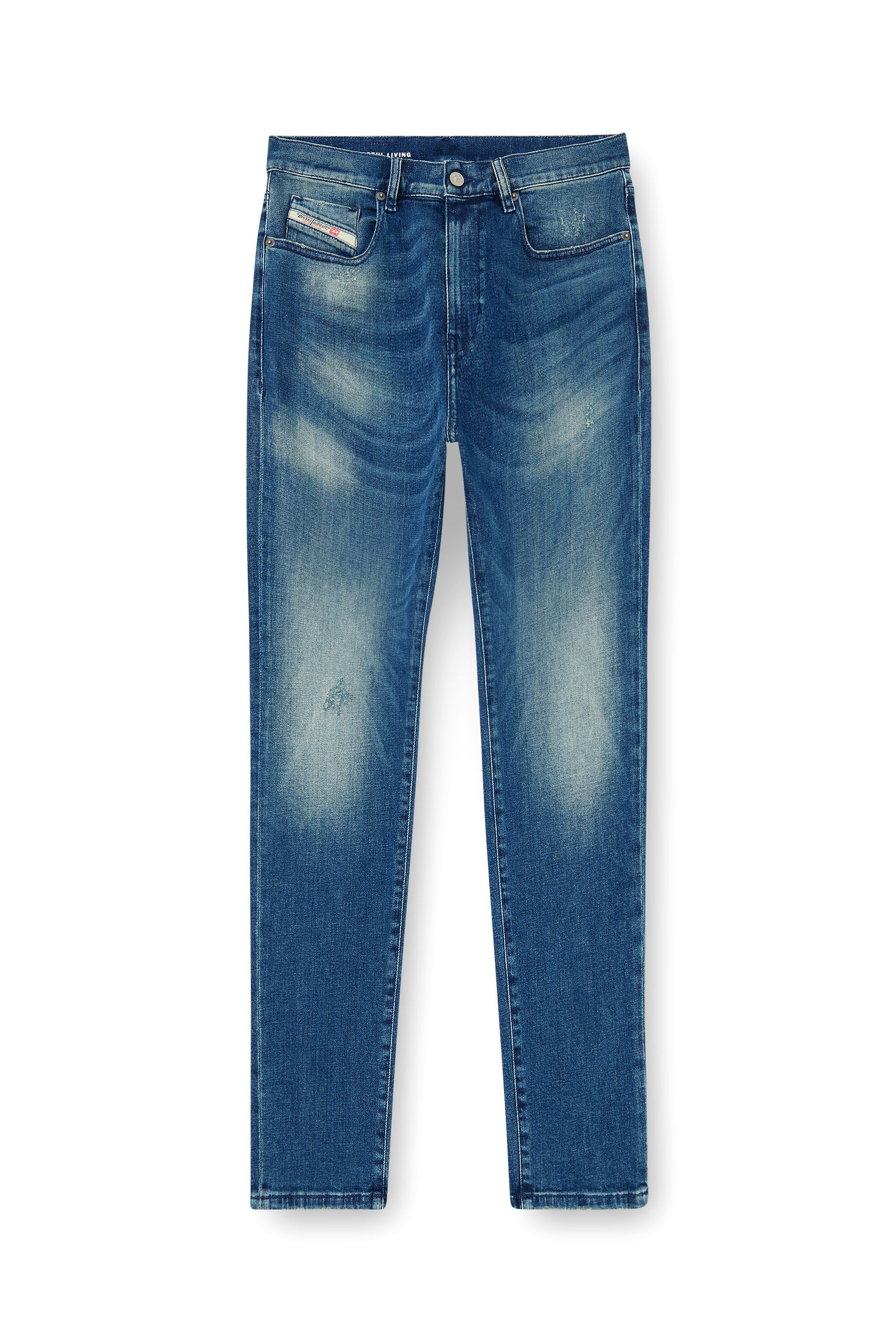 Diesel - Slim Jeans 2019 D-Strukt 0ADBT Uomo, Blu medio - Image 2