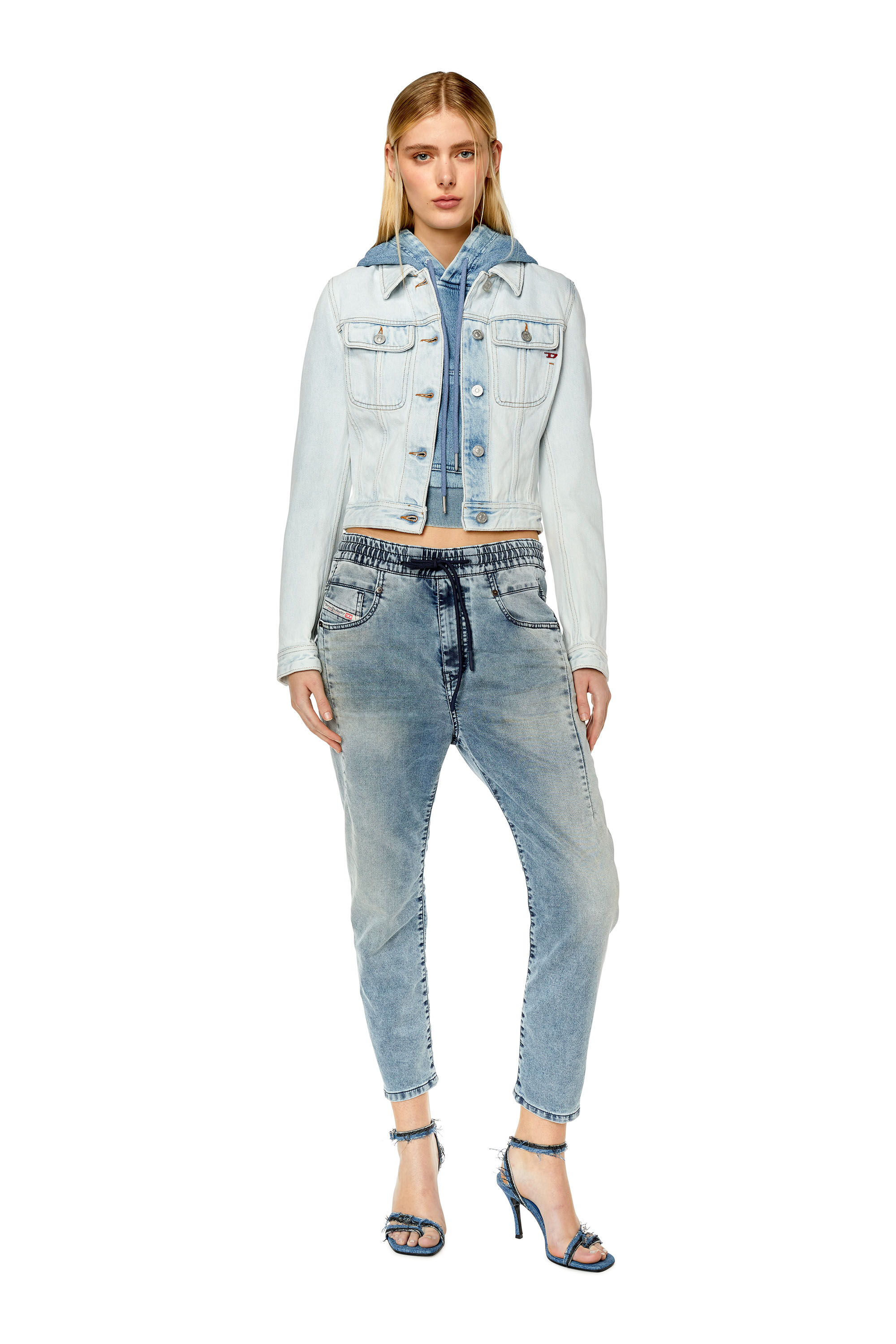 Diesel - Boyfriend Fayza JoggJeans® 068DU, Hellblau - Image 1