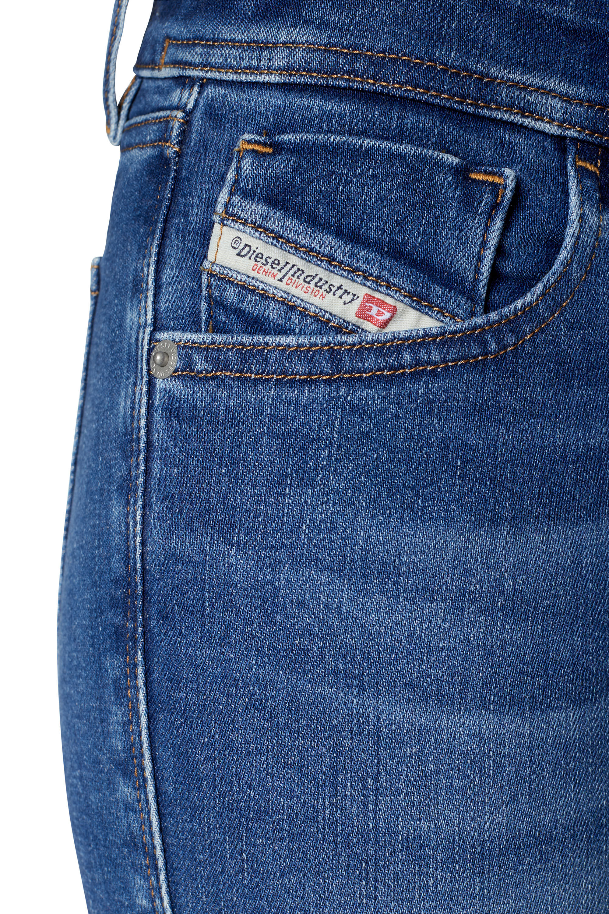 Diesel - Super skinny Jeans 2018 Slandy-Low 09C21, Blu medio - Image 6