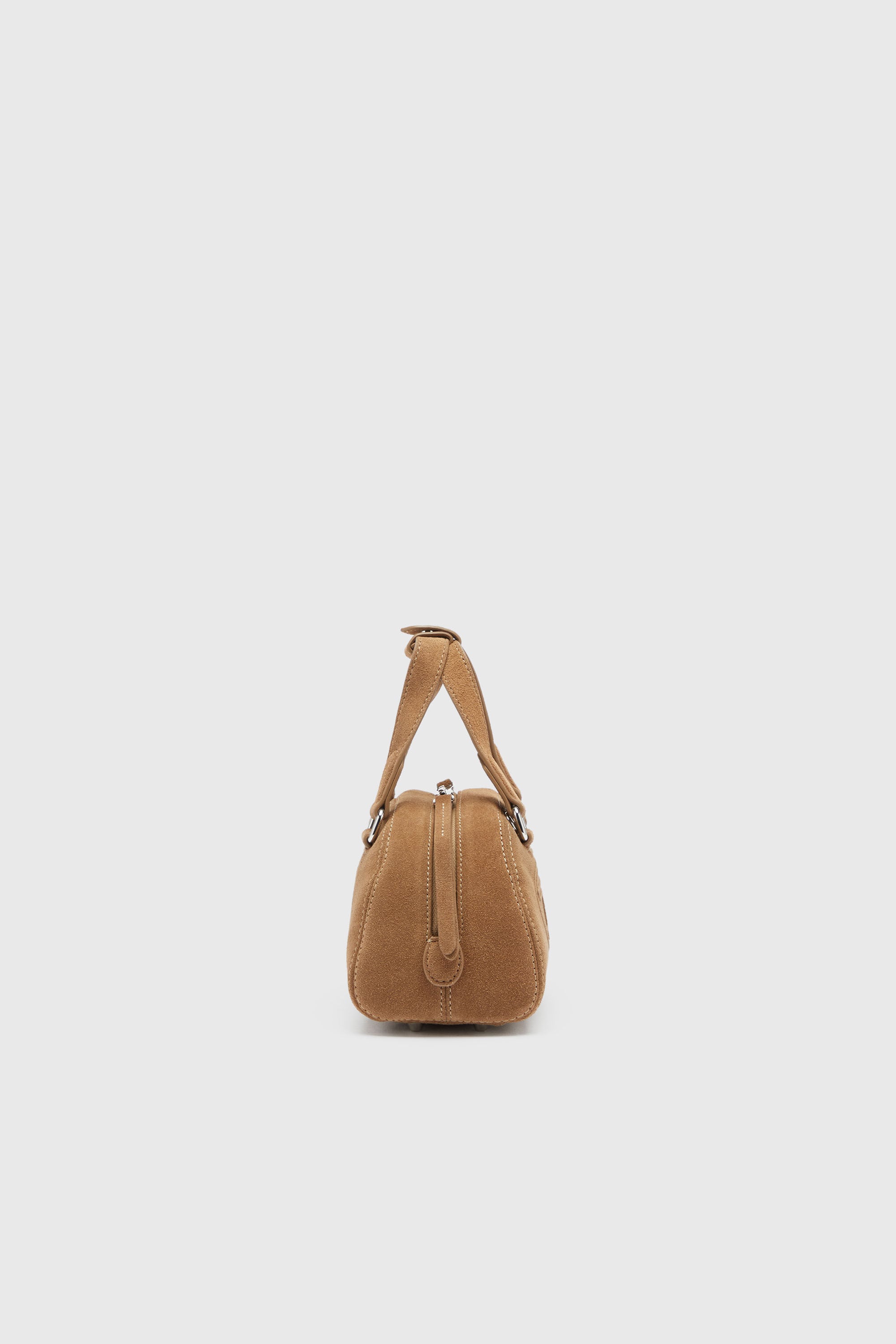 Diesel - 1DR DOME CROSSBODY, 1DR Dome-Petit sac bowling en daim Mixte in Beige - 3